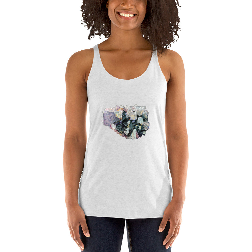 Fluorite Cluster - Women's Racerback Tank