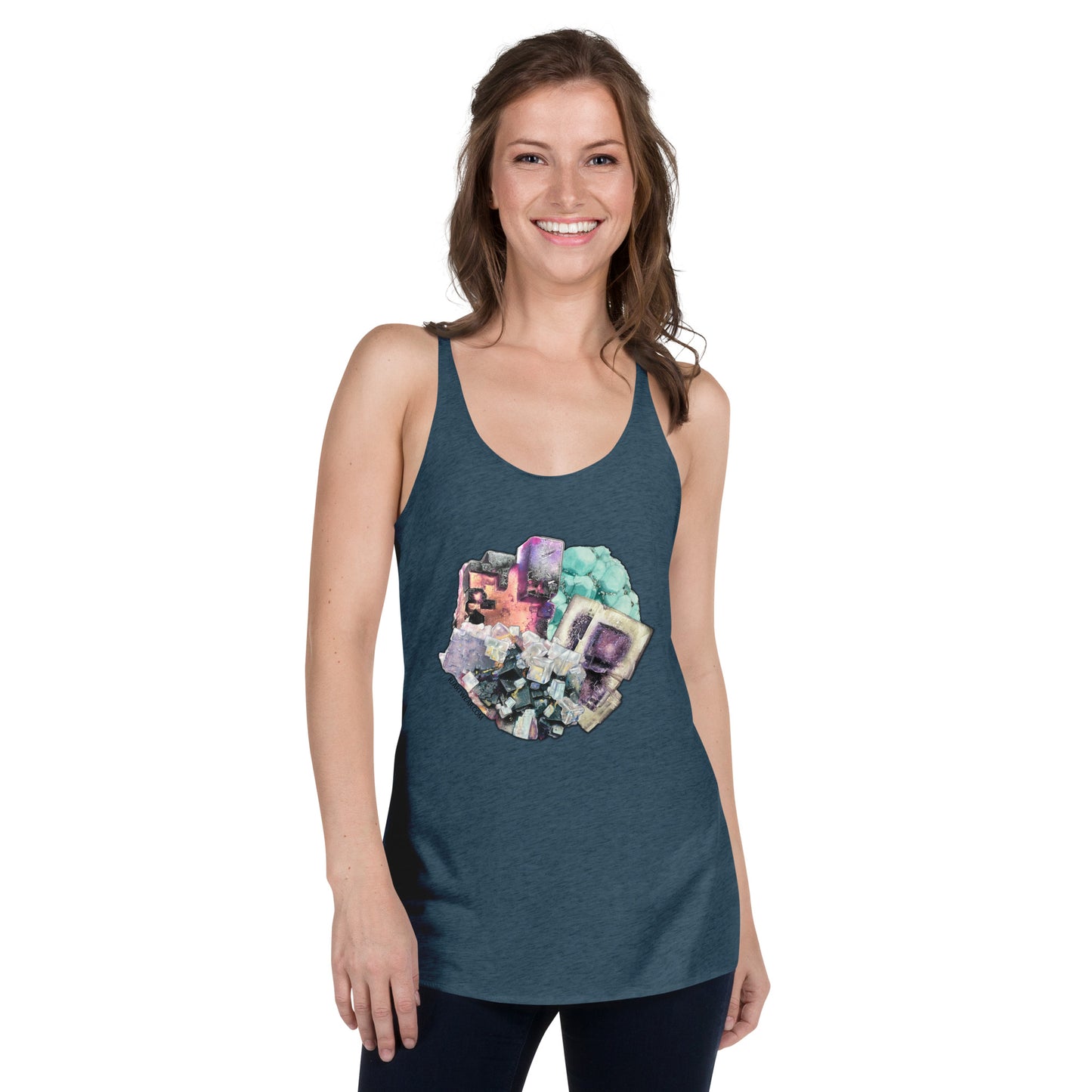 Fluorite Collage - Women's Racerback Tank