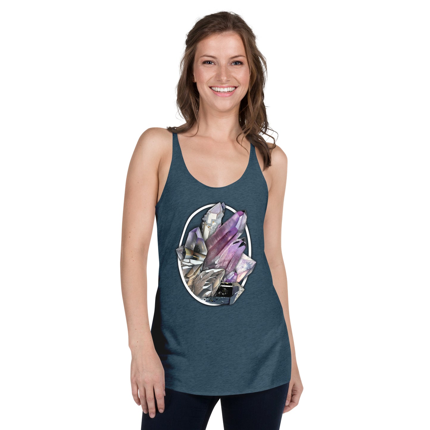 Quartz Collage Oval - Women's Racerback Tank