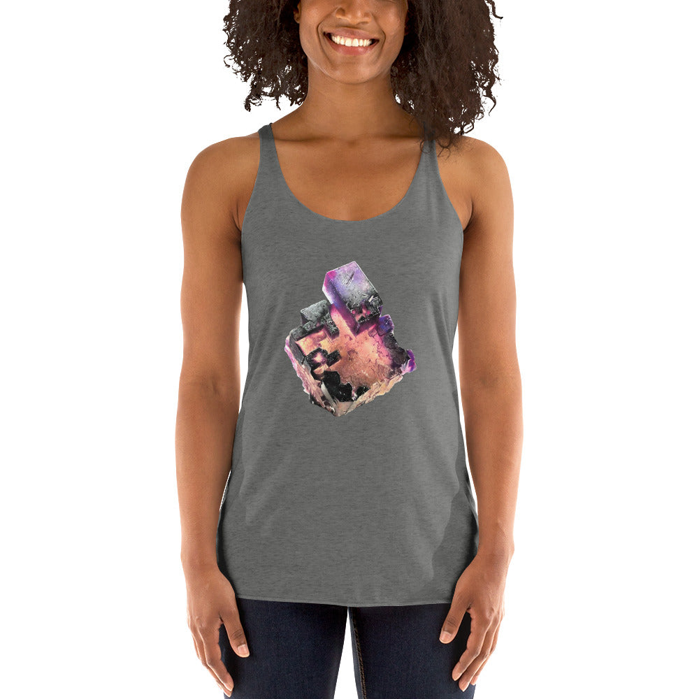 Illinois Fluorite Cube - Women's Racerback Tank