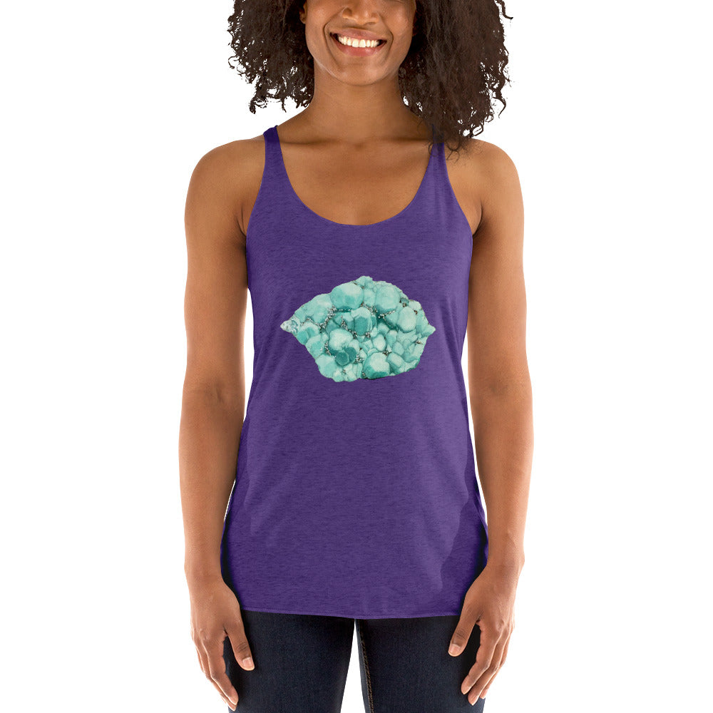 Deer Trail Fluorite Cluster - Women's Racerback Tank