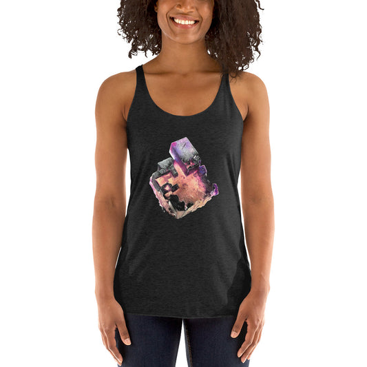 Illinois Fluorite Cube - Women's Racerback Tank