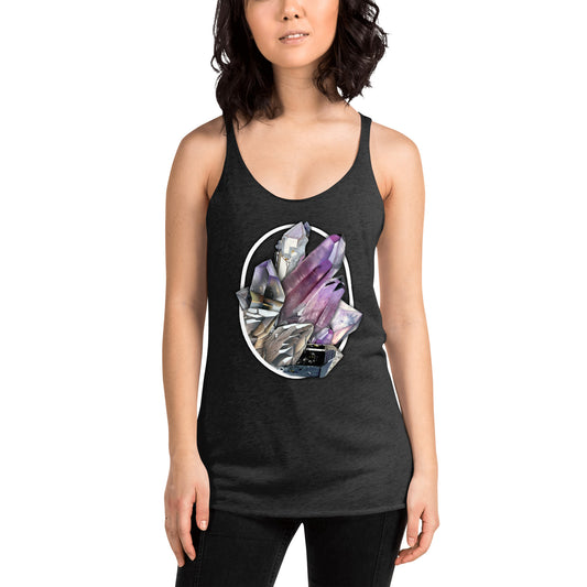 Quartz Collage Oval - Women's Racerback Tank