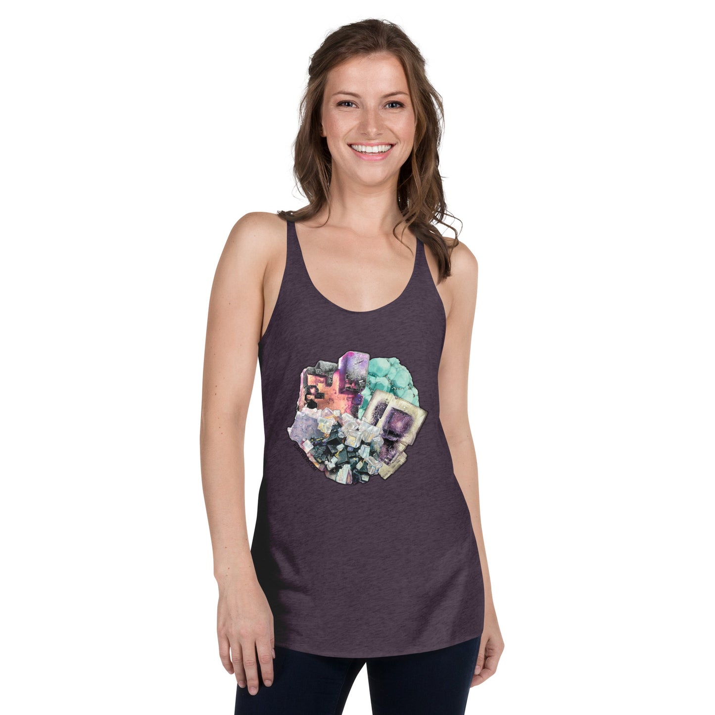 Fluorite Collage - Women's Racerback Tank