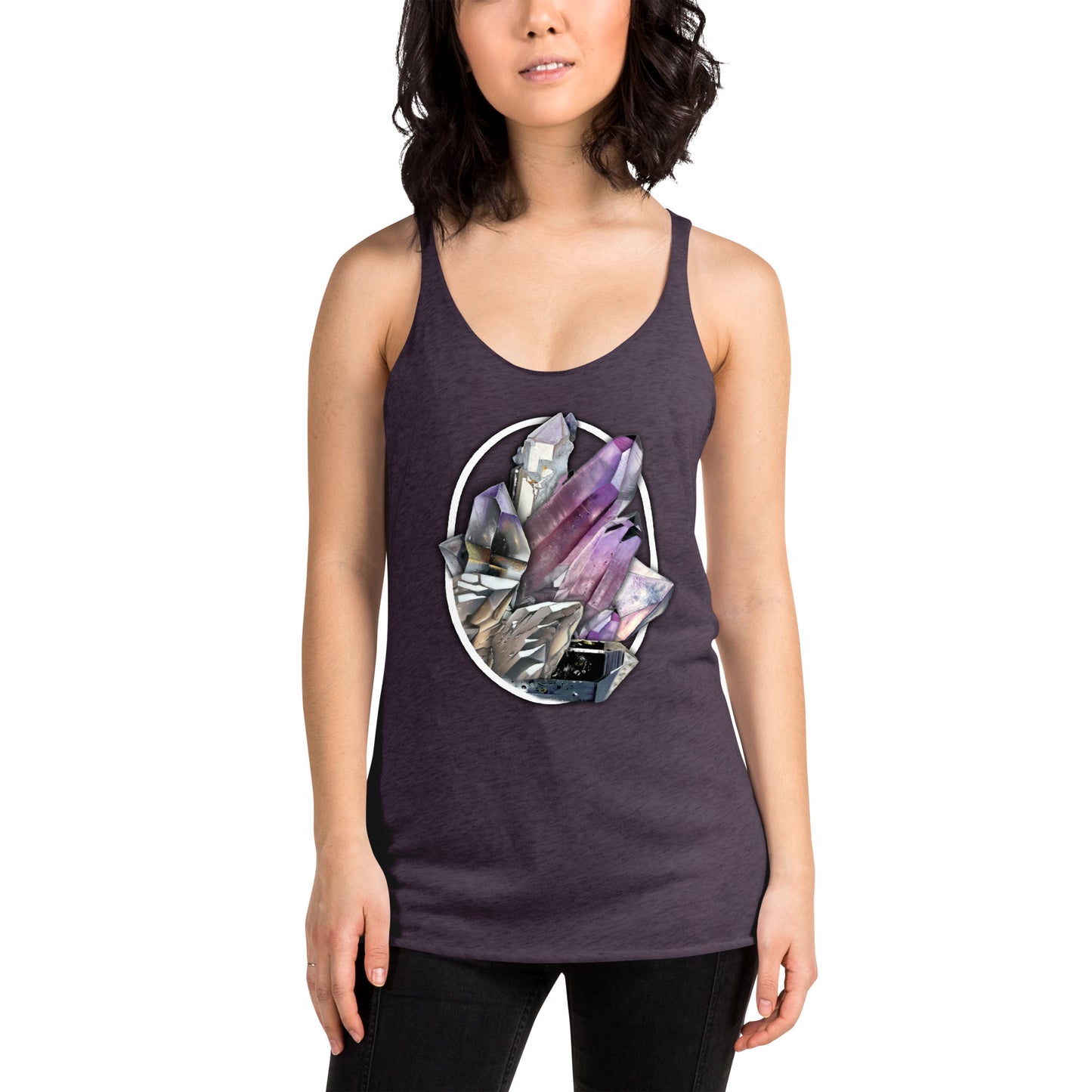 Quartz Collage Oval - Women's Racerback Tank