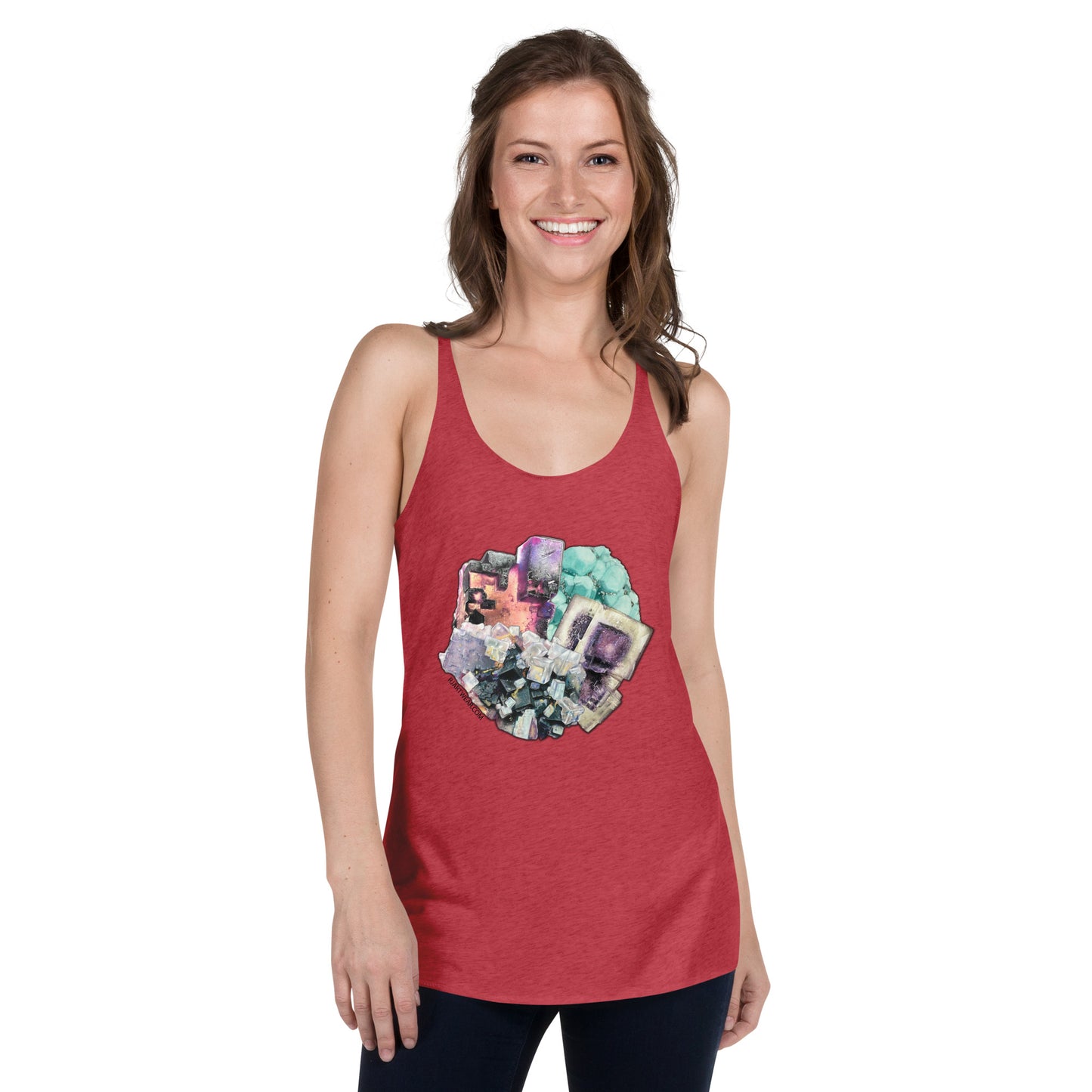 Fluorite Collage - Women's Racerback Tank