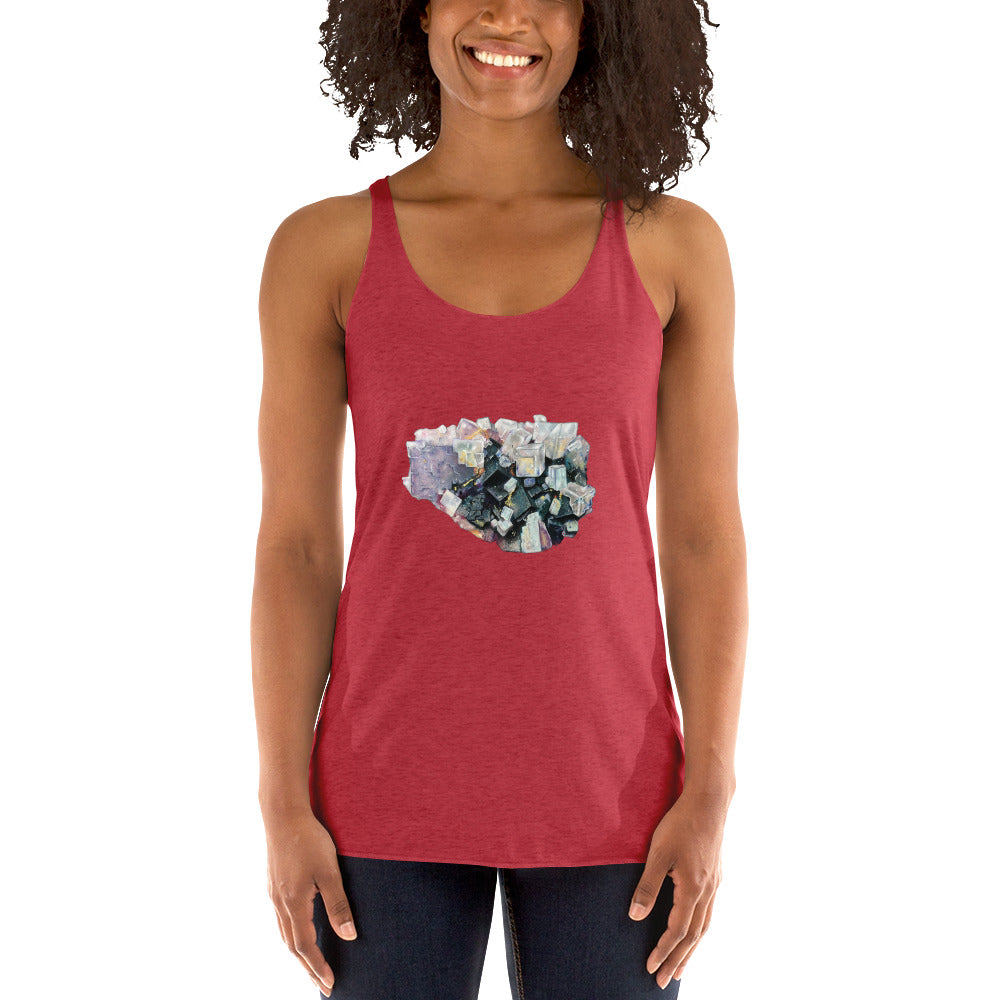 Fluorite Cluster - Women's Racerback Tank