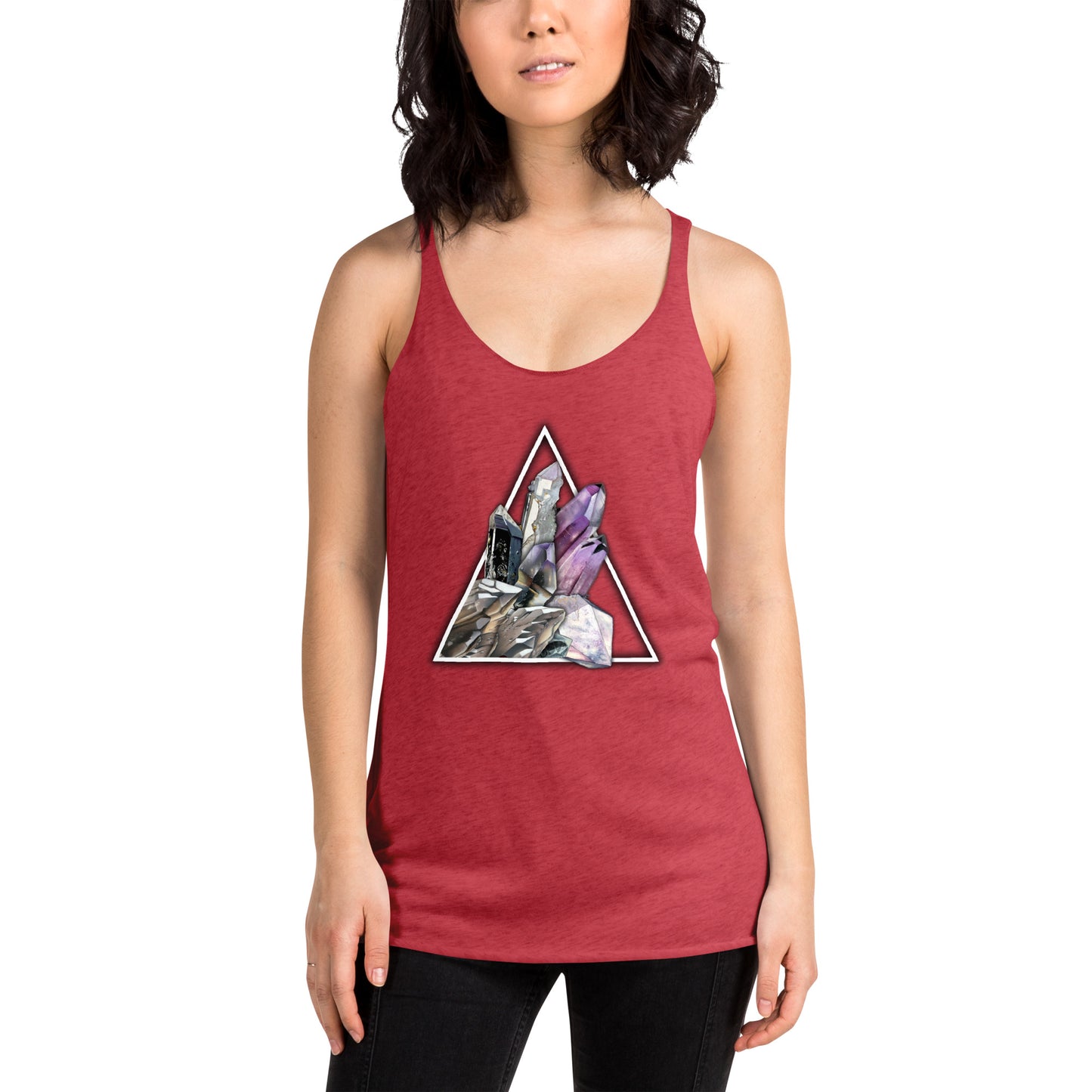 Quartz Collage Triangle - Women's Racerback Tank