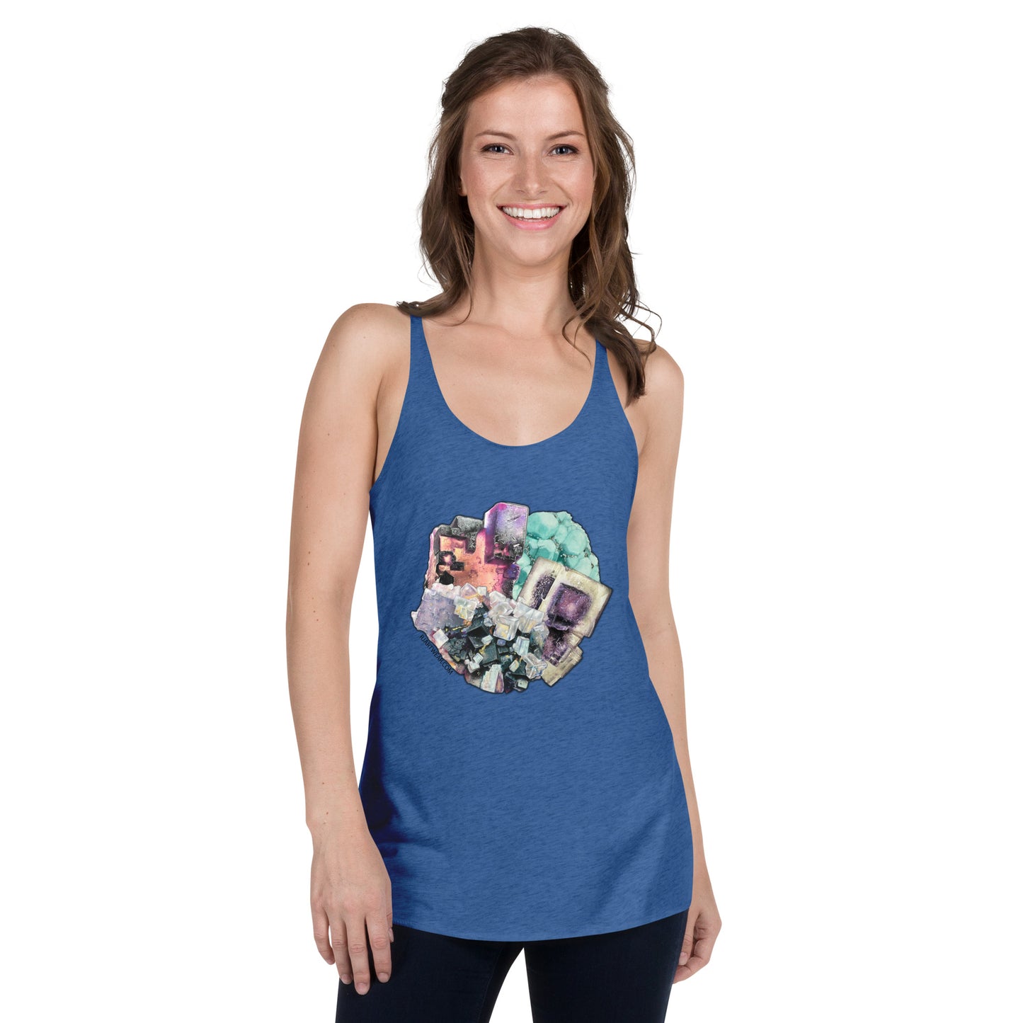 Fluorite Collage - Women's Racerback Tank