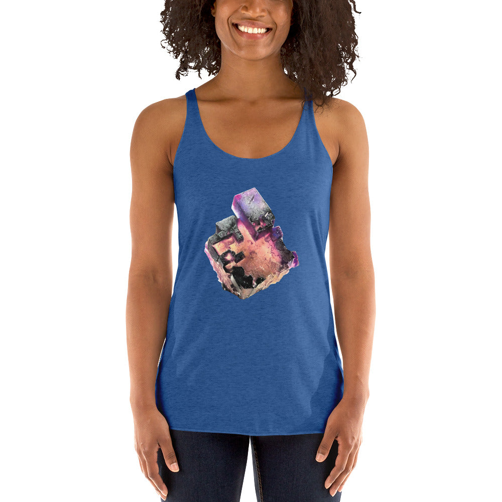 Illinois Fluorite Cube - Women's Racerback Tank