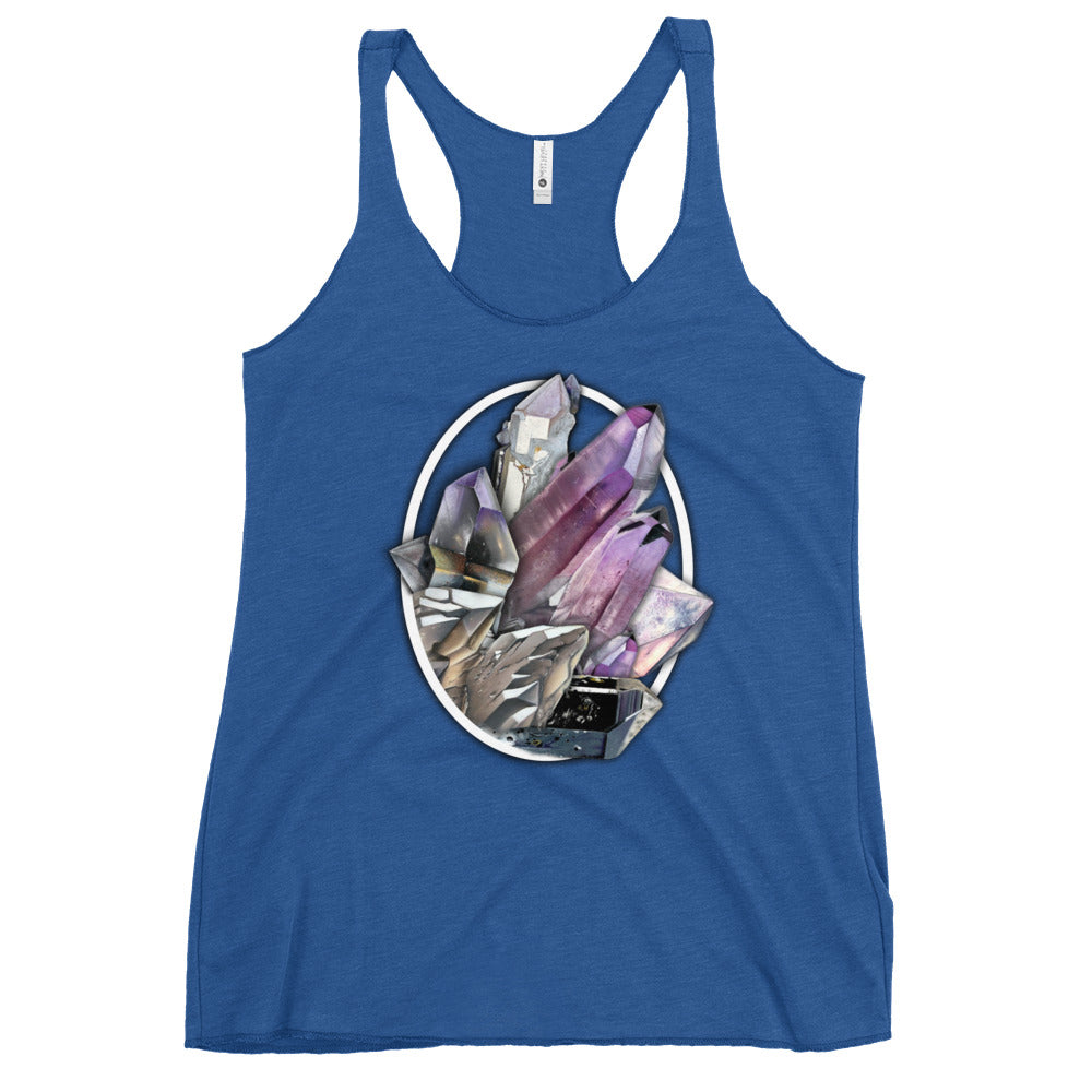 Quartz Collage Oval - Women's Racerback Tank