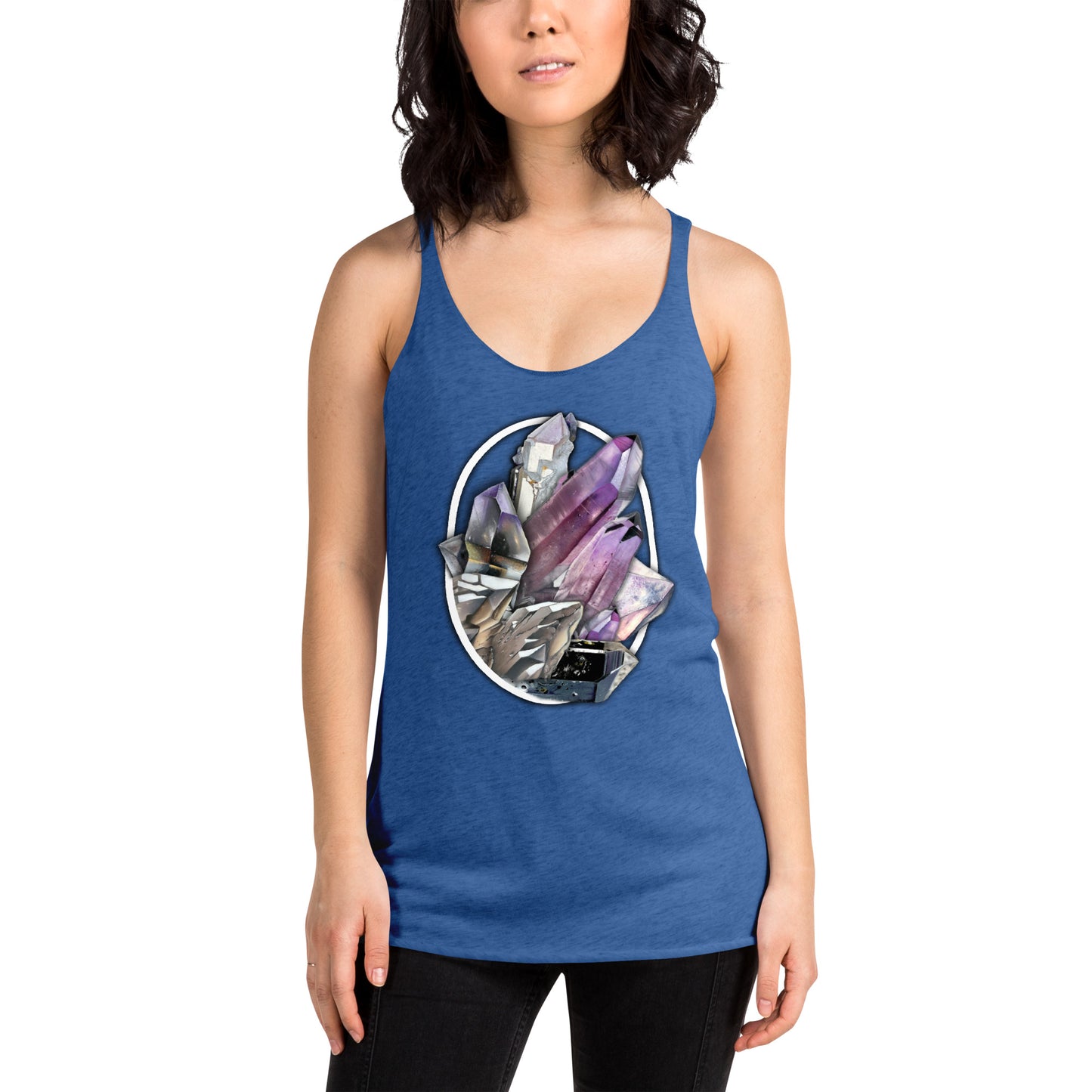 Quartz Collage Oval - Women's Racerback Tank