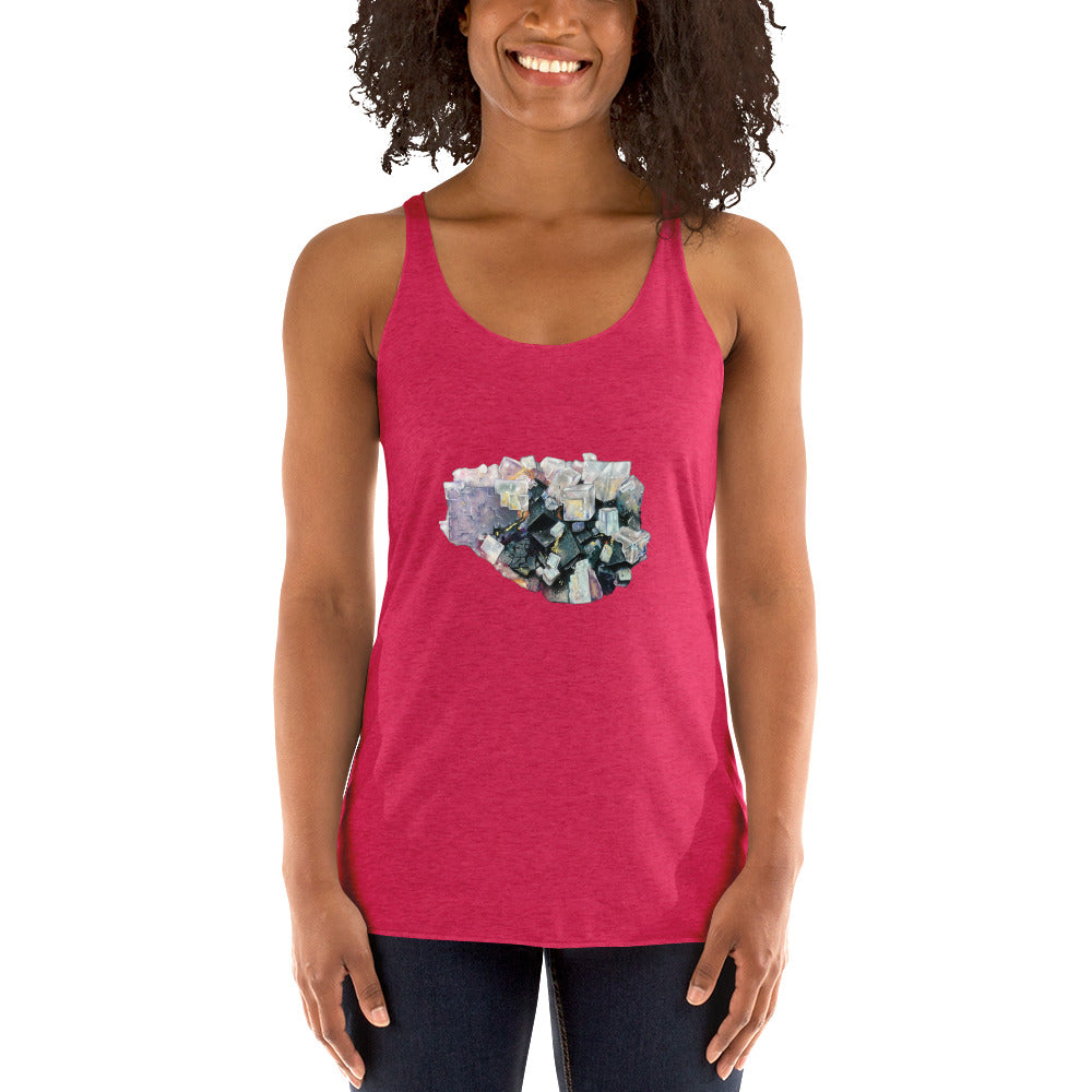 Fluorite Cluster - Women's Racerback Tank