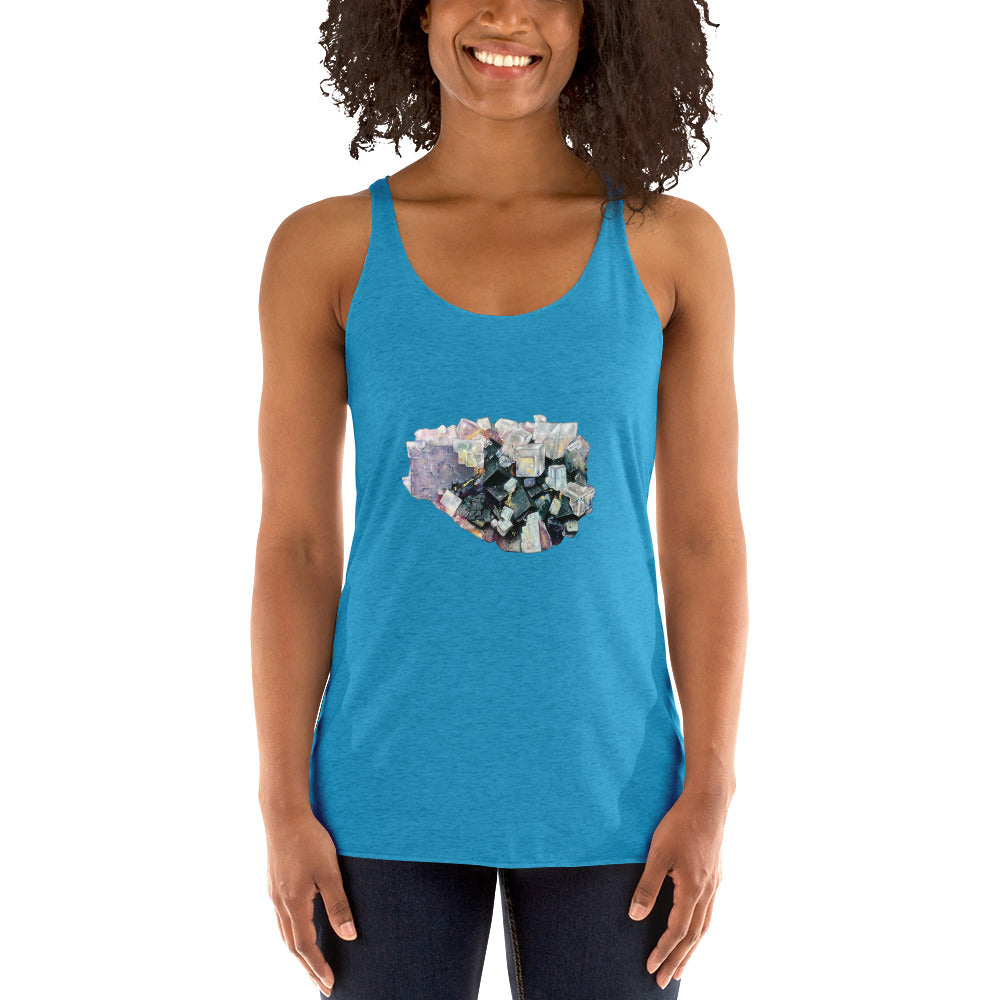 Fluorite Cluster - Women's Racerback Tank