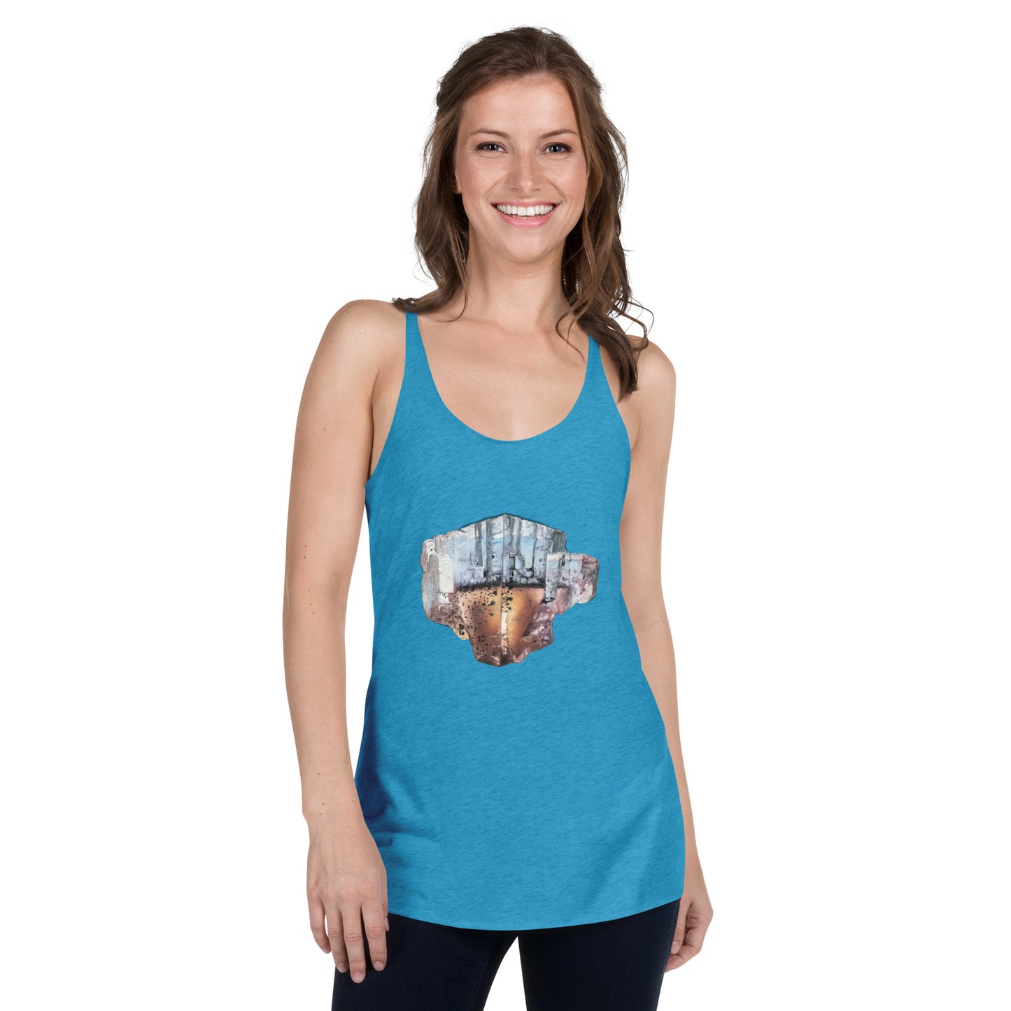 Minerva No.1 Fluorite Cube - Women's Racerback Tank