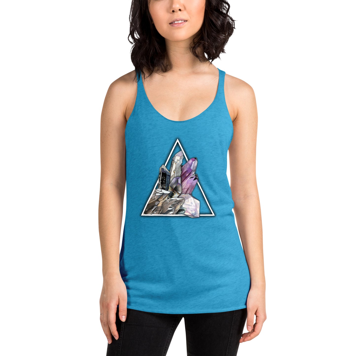 Quartz Collage Triangle - Women's Racerback Tank