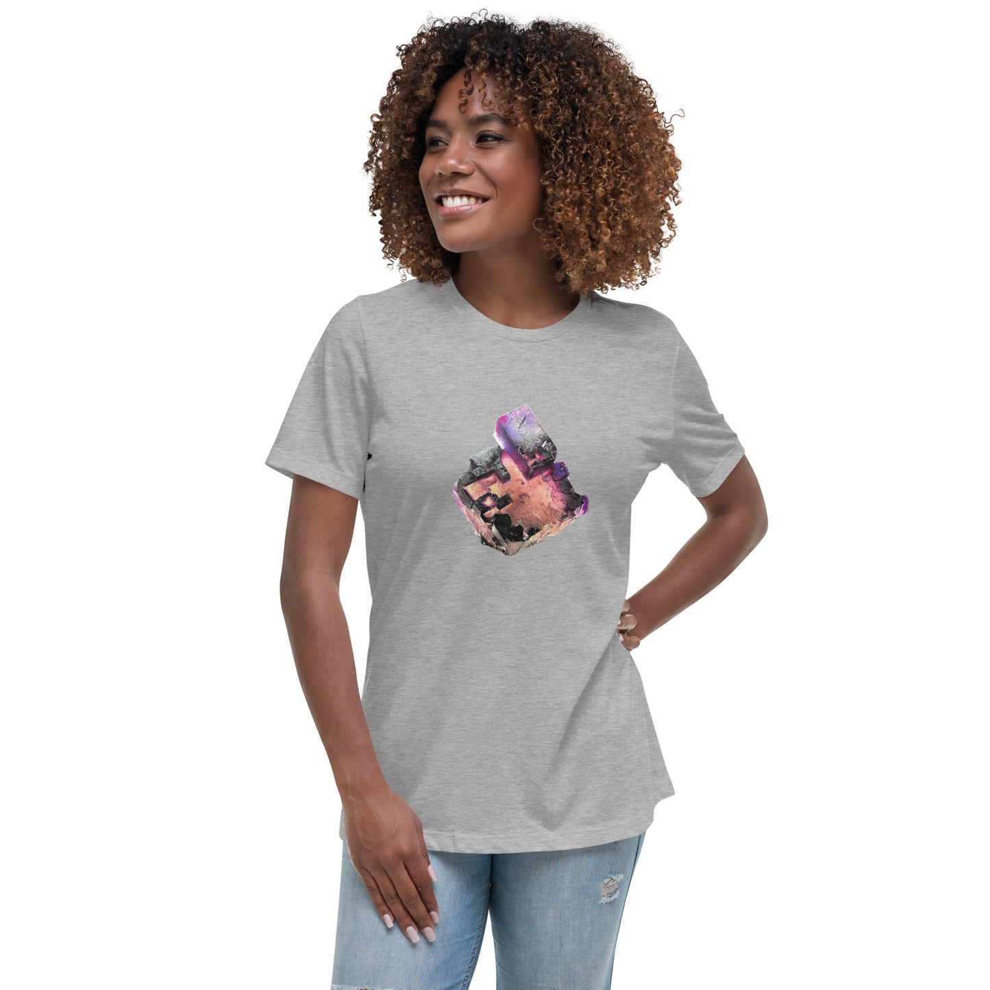 Illinois Fluorite Drawing - Women's Relaxed T-Shirt