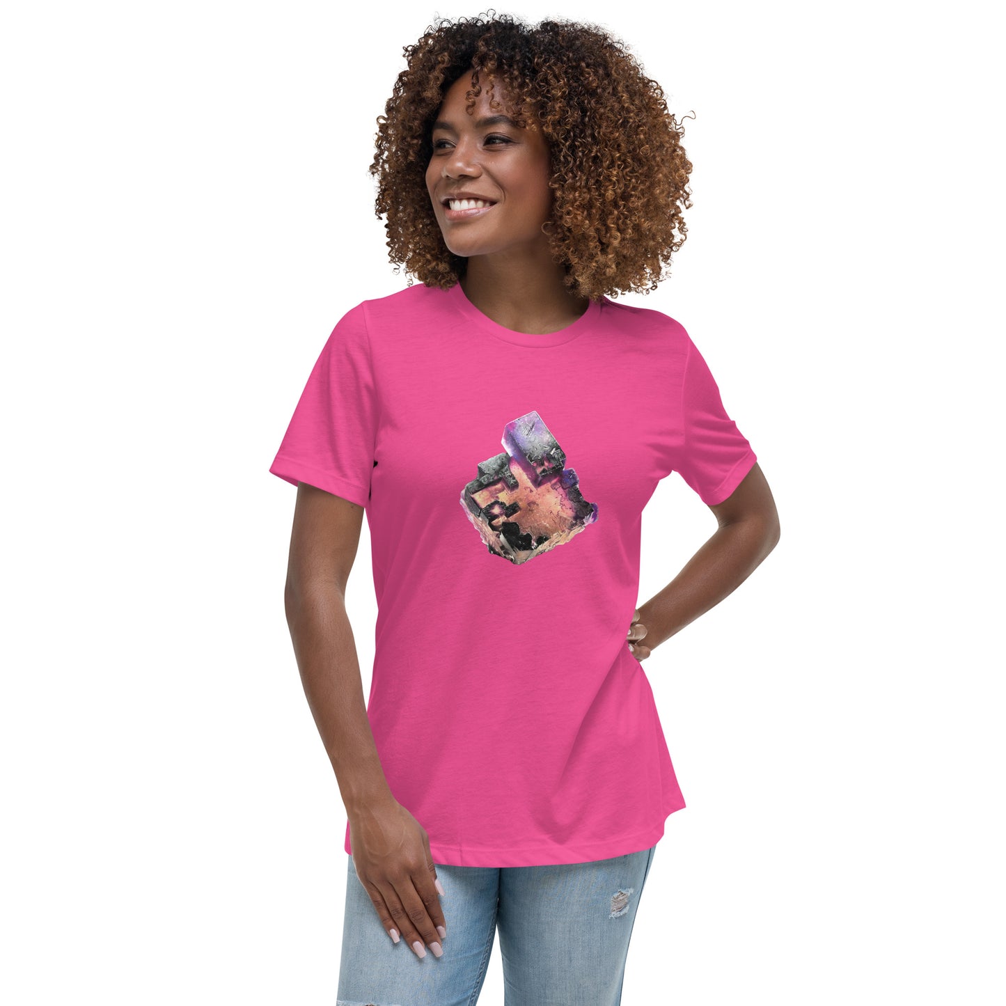 Illinois Fluorite Drawing - Women's Relaxed T-Shirt