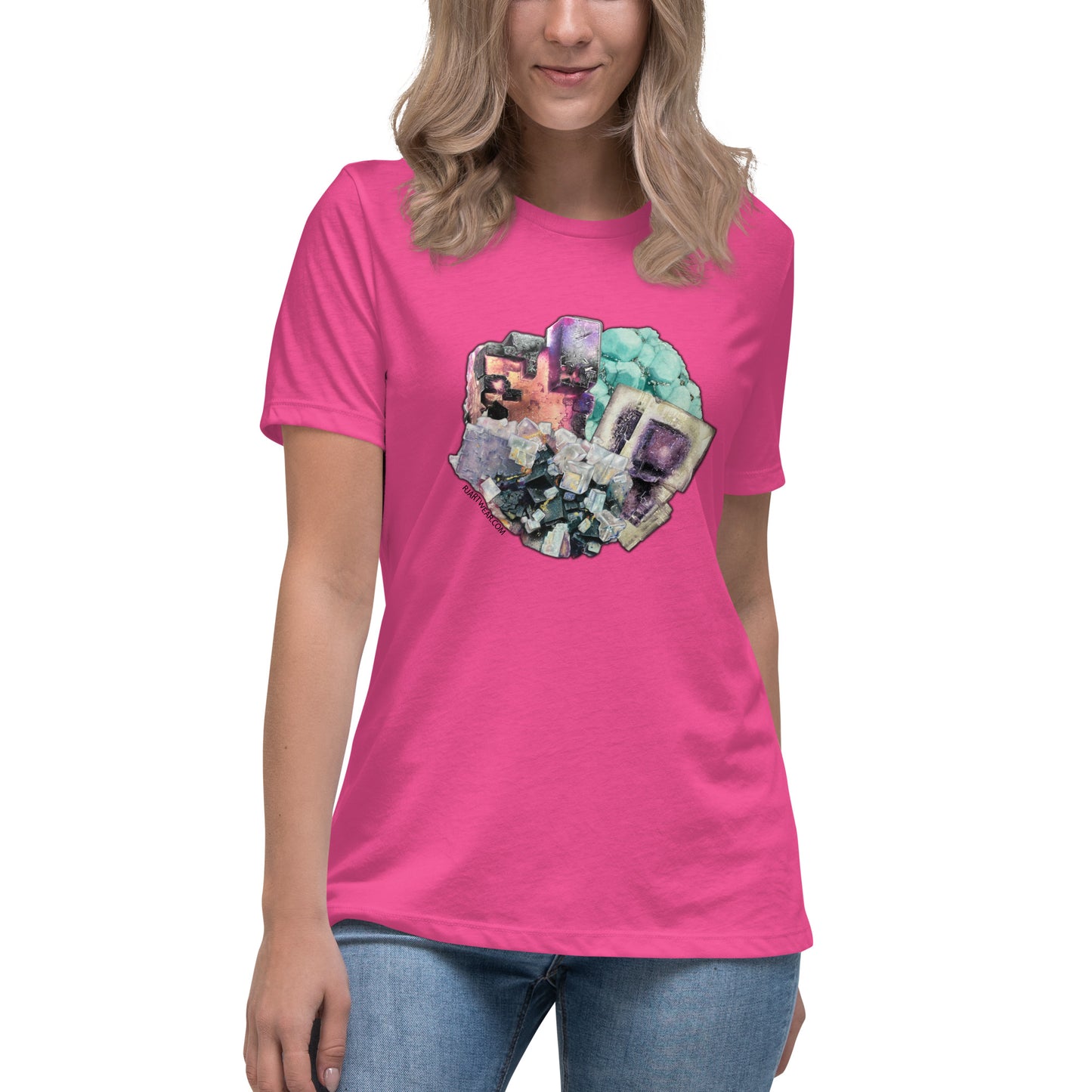 Fluorite Collage - Women's Relaxed T-Shirt