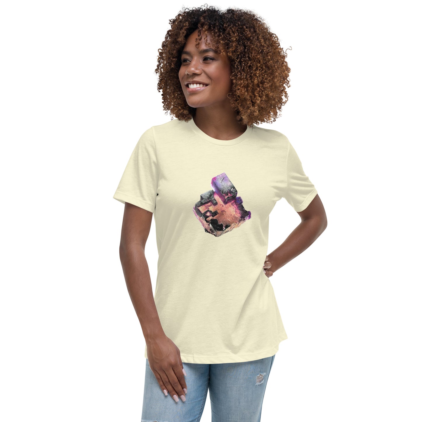 Illinois Fluorite Drawing - Women's Relaxed T-Shirt