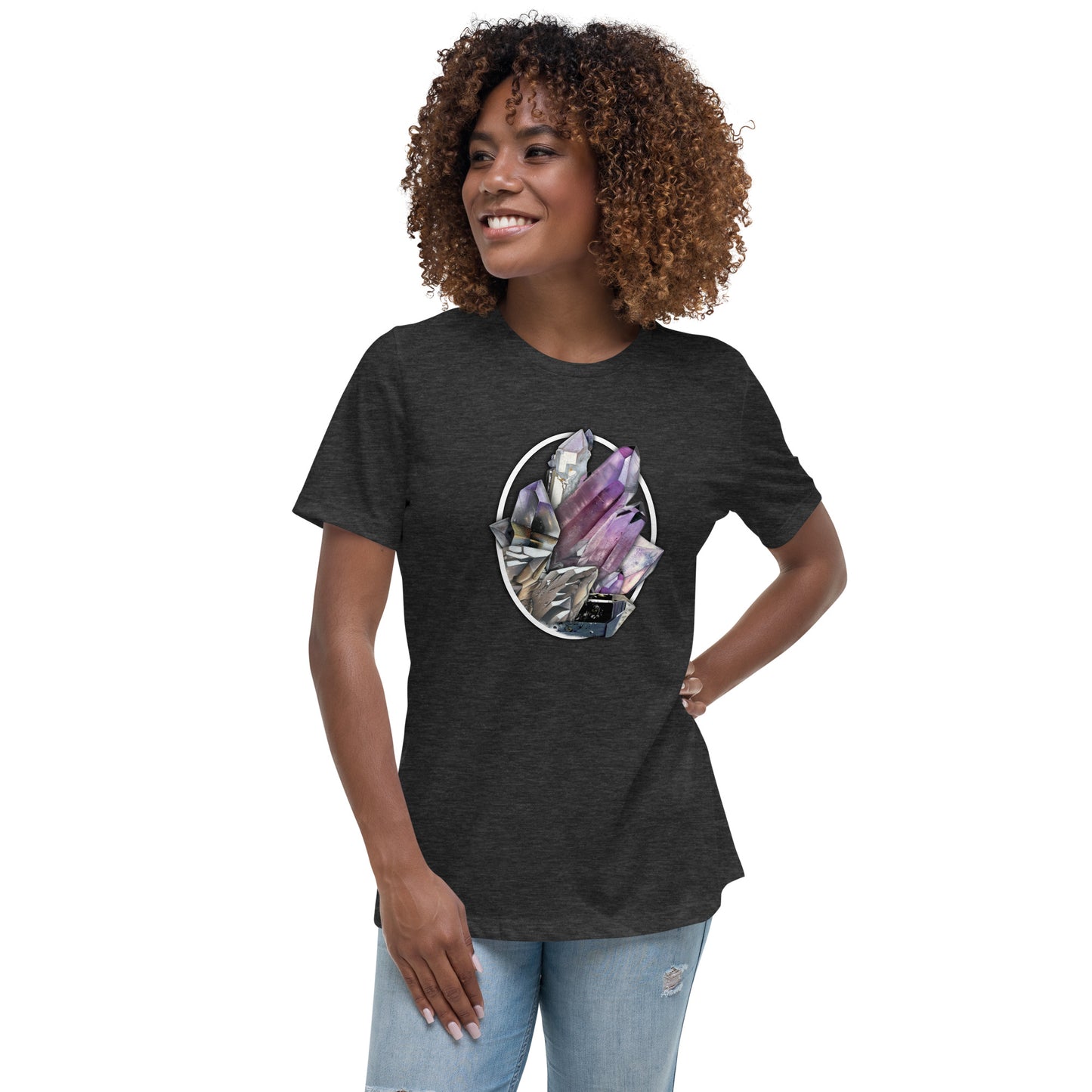 Quartz Collage Oval - Women's Relaxed T-Shirt