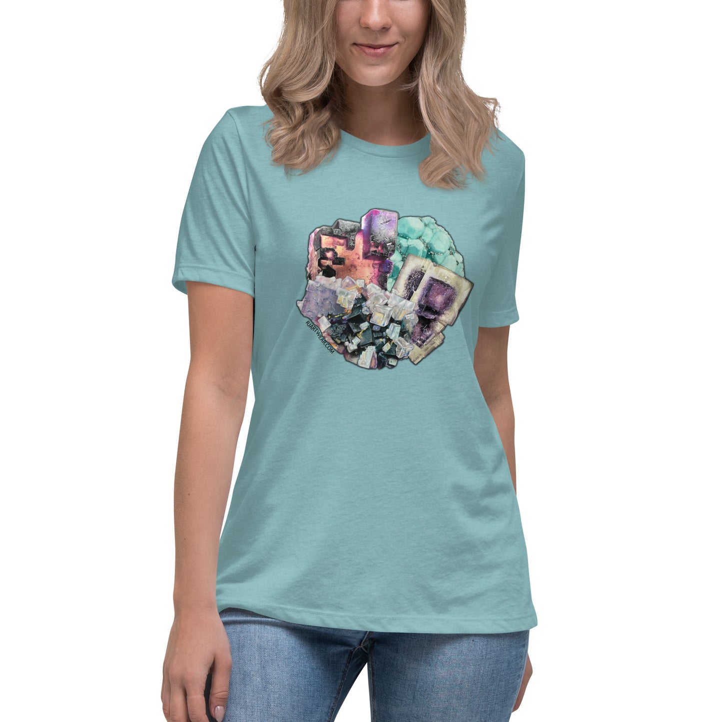 Fluorite Collage - Women's Relaxed T-Shirt