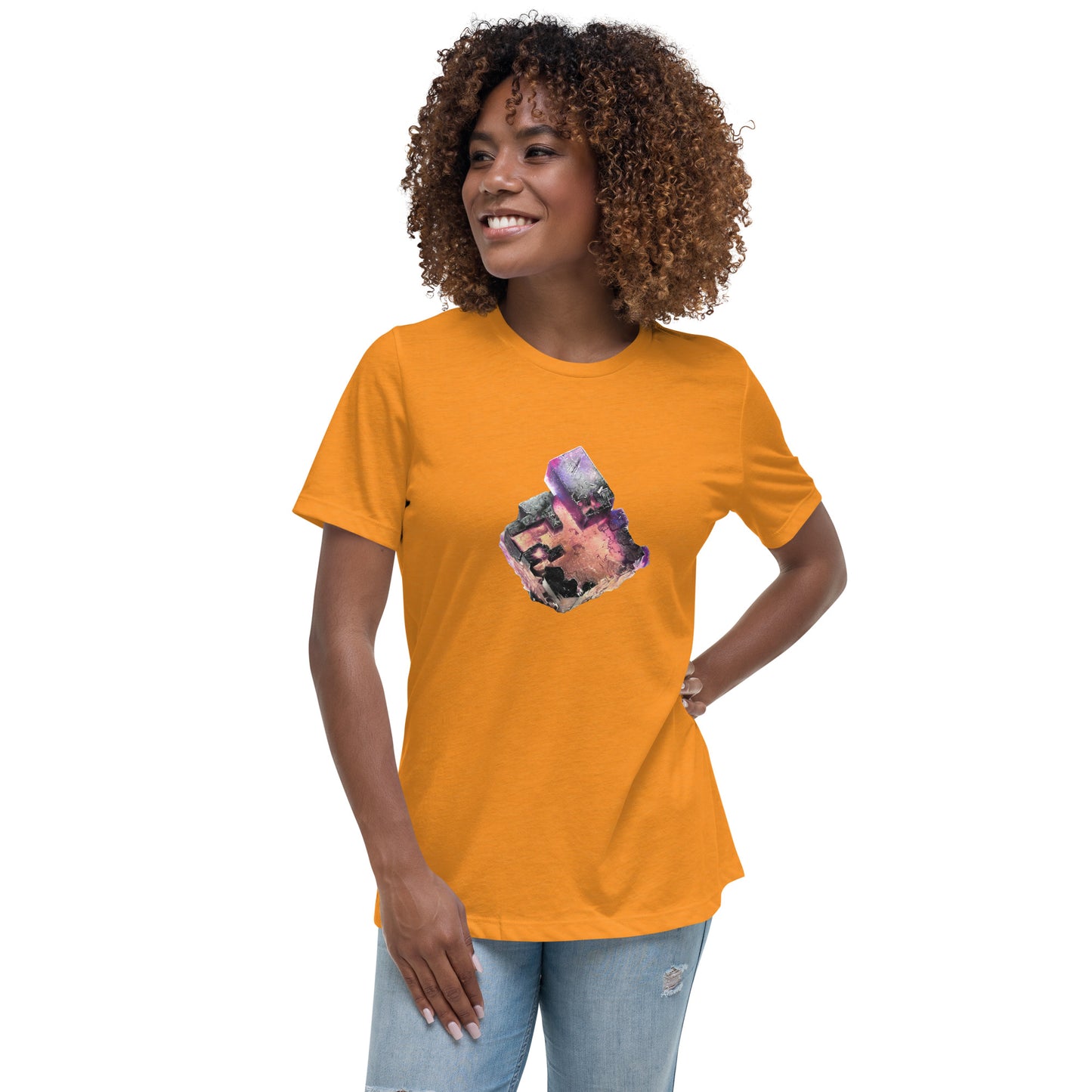 Illinois Fluorite Drawing - Women's Relaxed T-Shirt