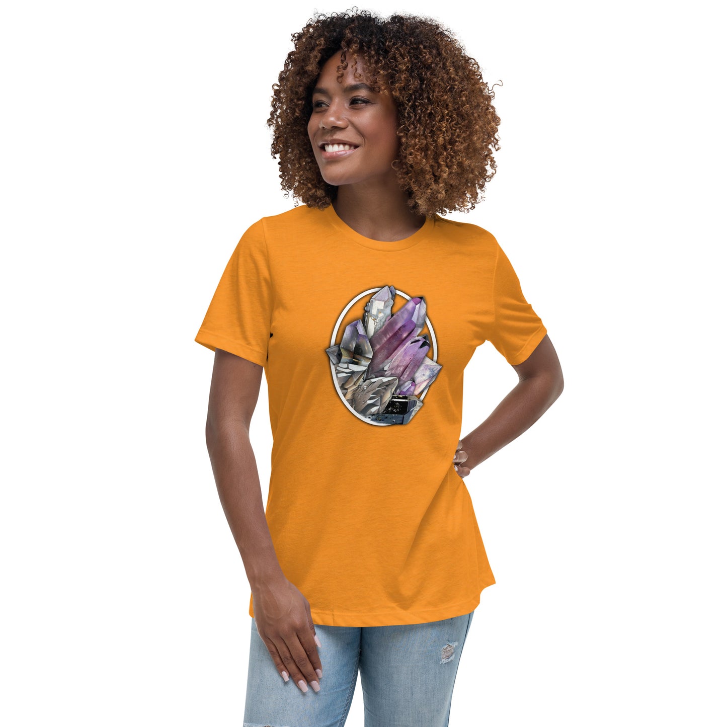 Quartz Collage Oval - Women's Relaxed T-Shirt