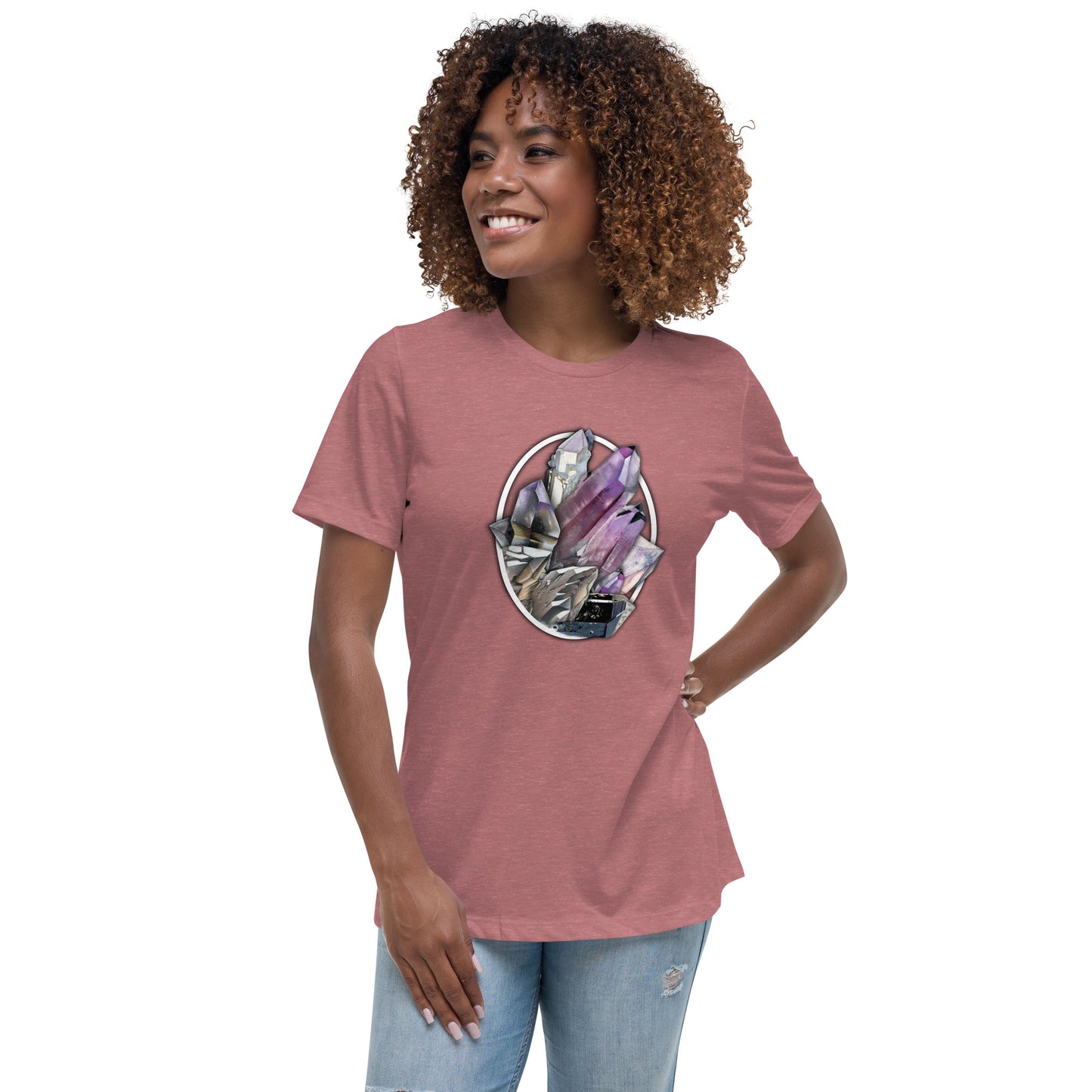 Quartz Collage Oval - Women's Relaxed T-Shirt