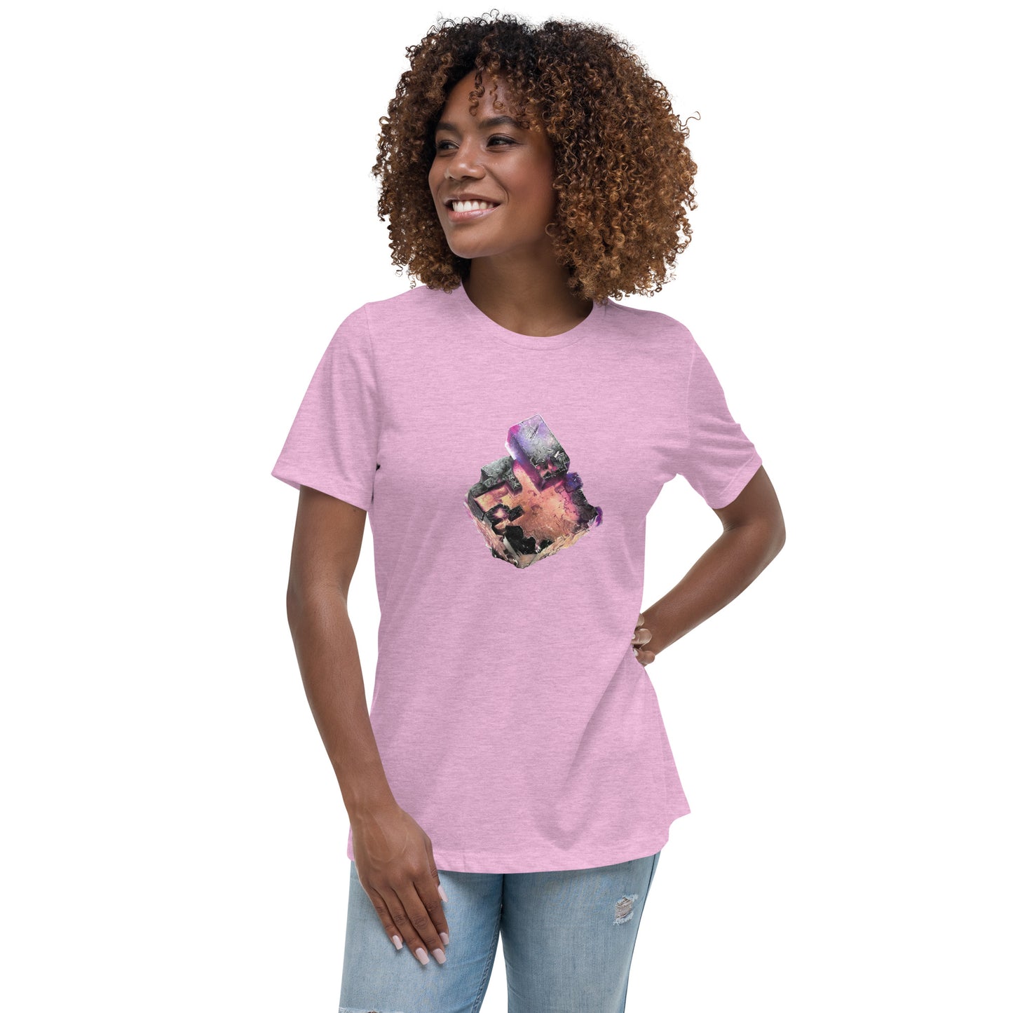 Illinois Fluorite Drawing - Women's Relaxed T-Shirt