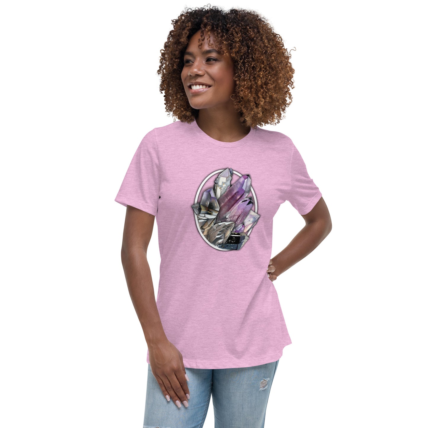 Quartz Collage Oval - Women's Relaxed T-Shirt