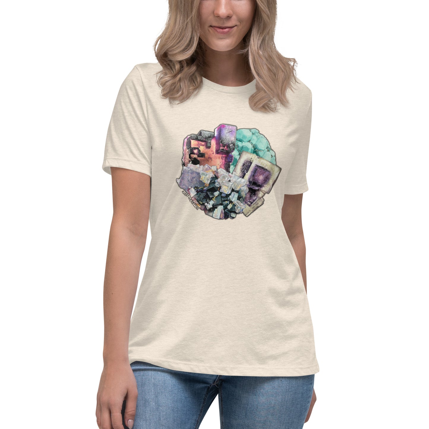 Fluorite Collage - Women's Relaxed T-Shirt