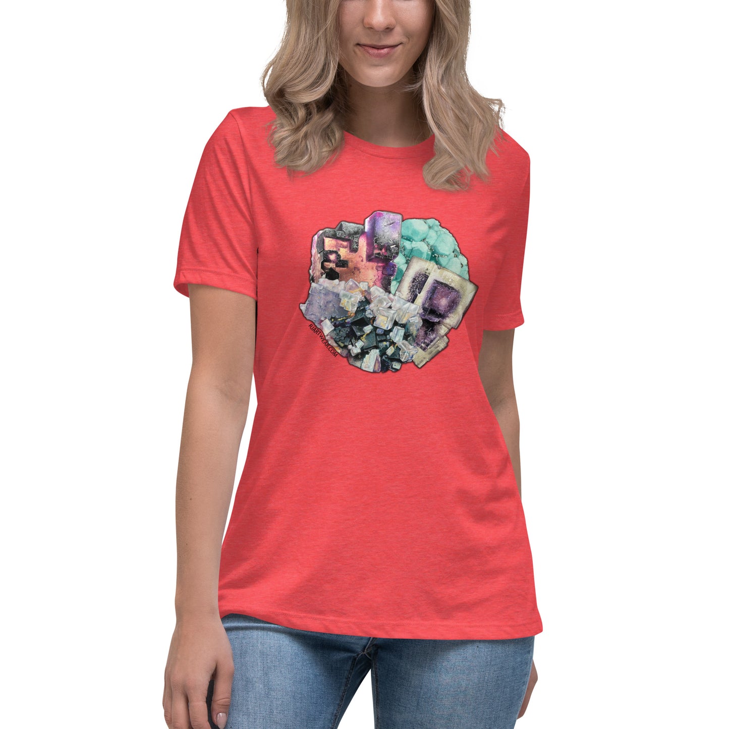 Fluorite Collage - Women's Relaxed T-Shirt