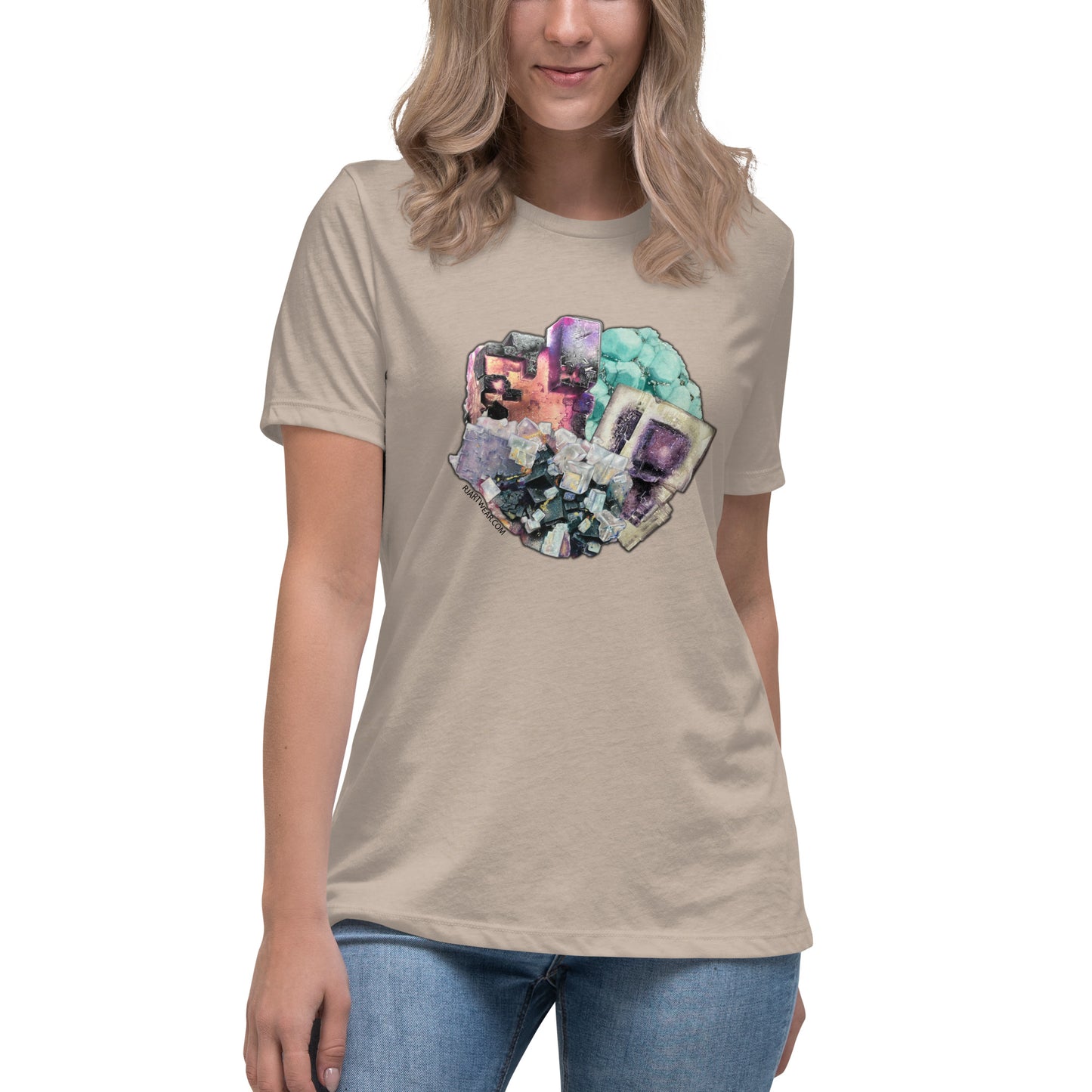 Fluorite Collage - Women's Relaxed T-Shirt