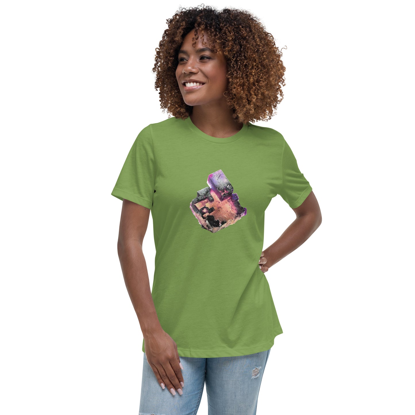 Illinois Fluorite Drawing - Women's Relaxed T-Shirt