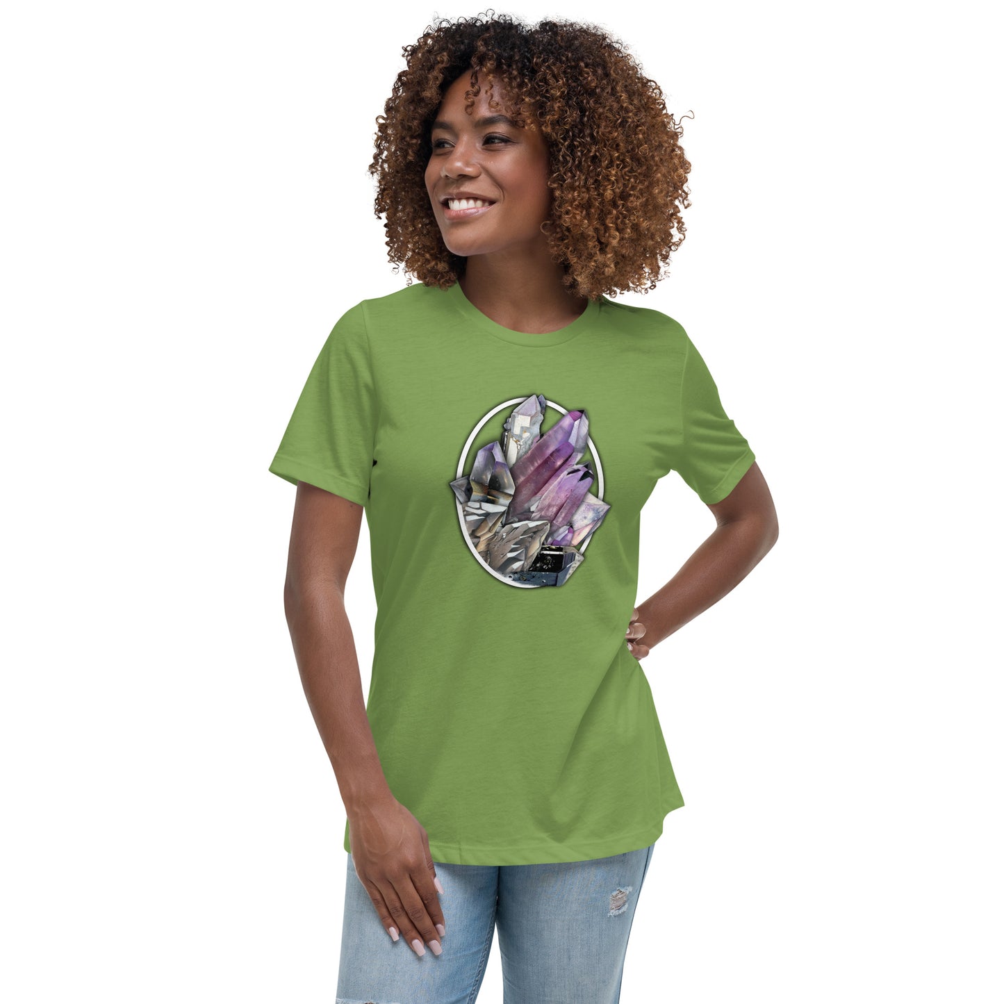 Quartz Collage Oval - Women's Relaxed T-Shirt