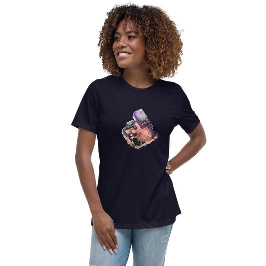 Illinois Fluorite Drawing - Women's Relaxed T-Shirt