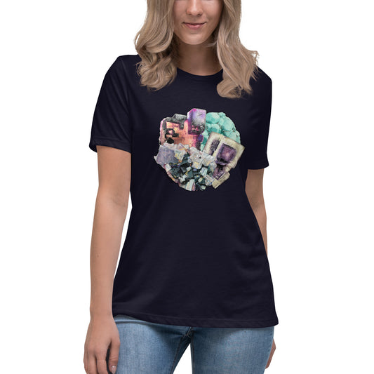 Fluorite Collage - Women's Relaxed T-Shirt