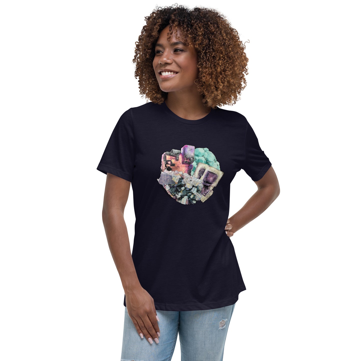 Fluorite Collage - Women's Relaxed T-Shirt