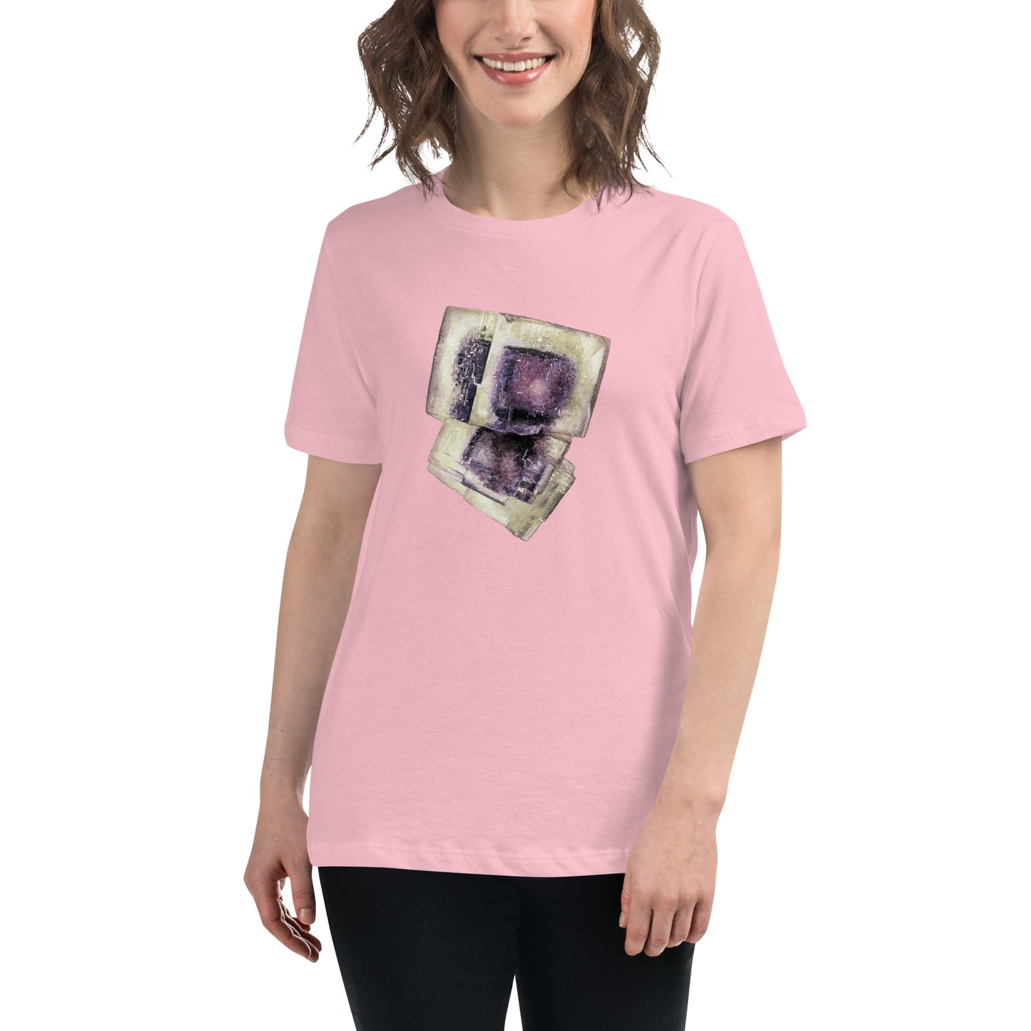 Ohio Fluorite Watercolor Women's Relaxed T-Shirt