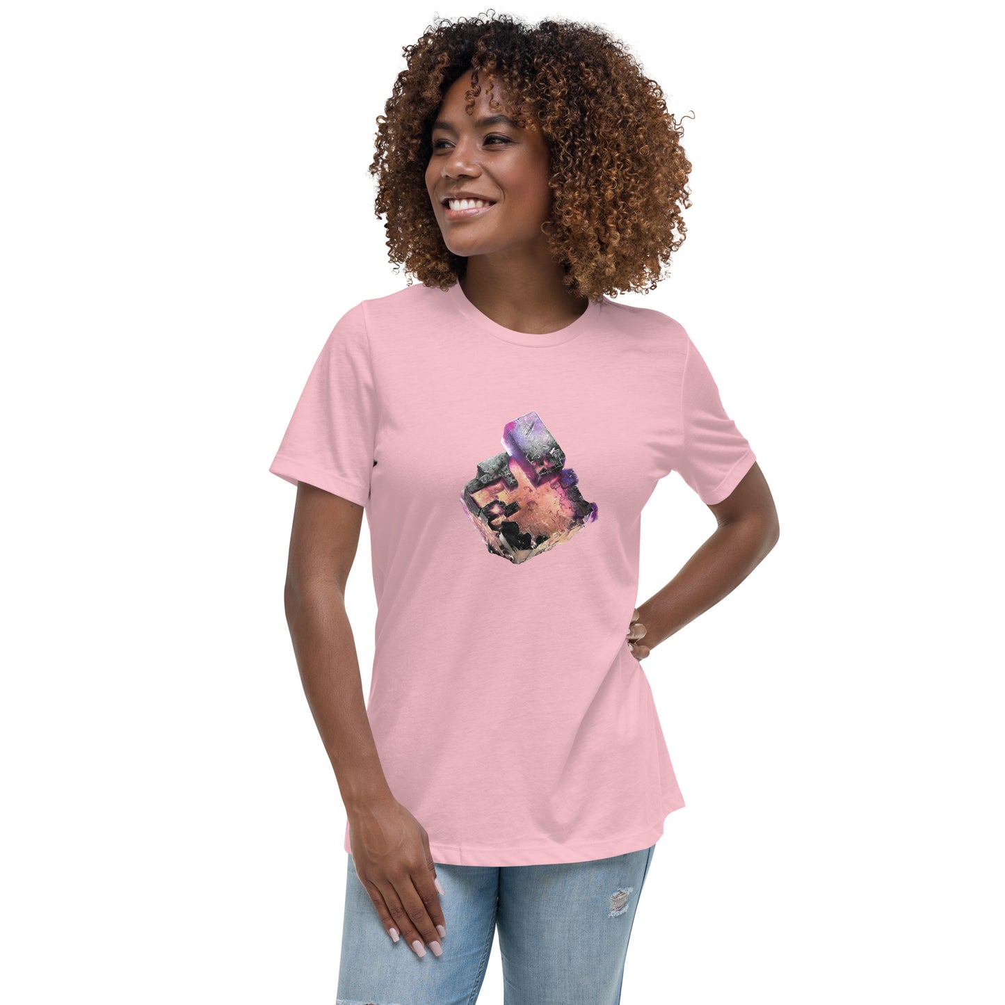 Illinois Fluorite Drawing - Women's Relaxed T-Shirt