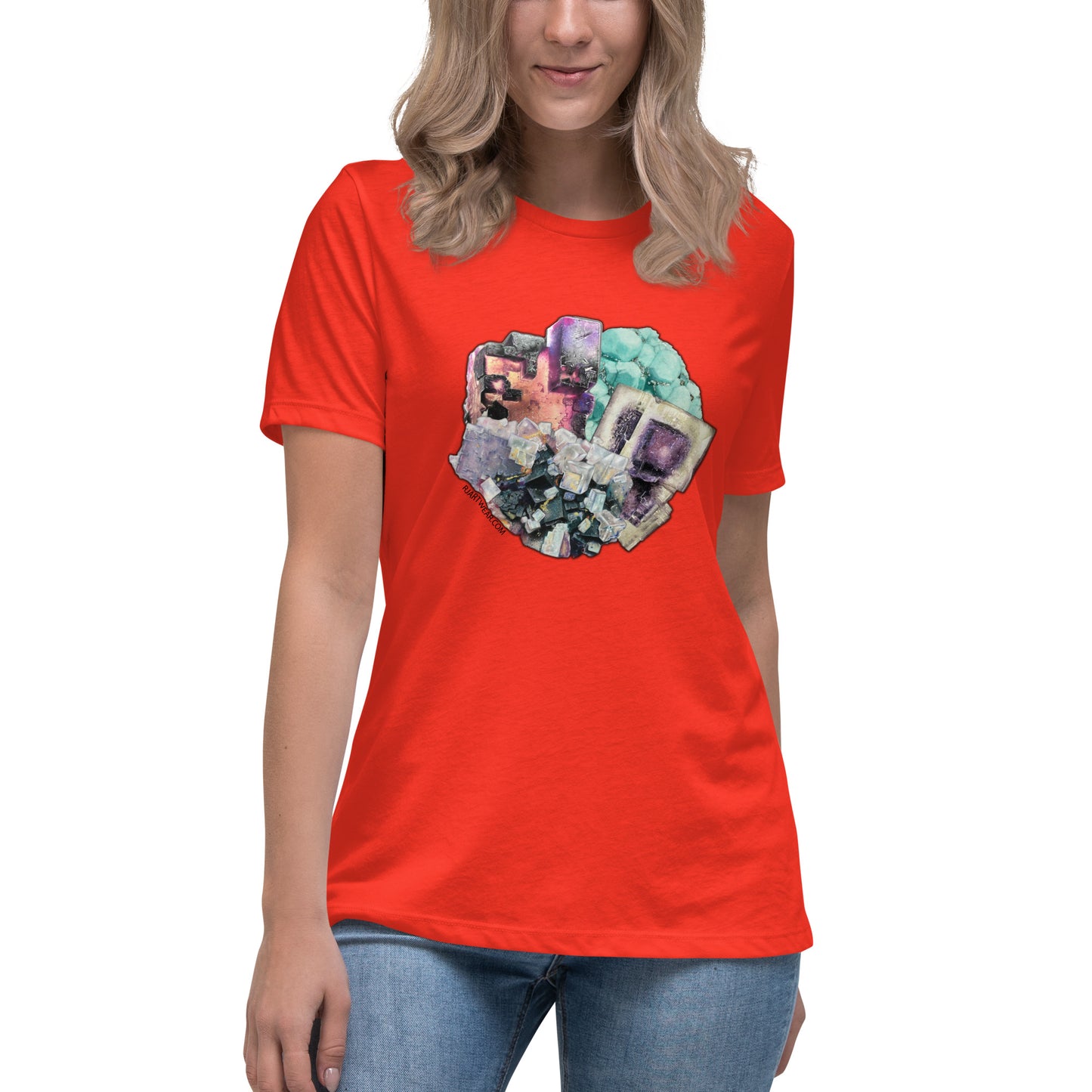 Fluorite Collage - Women's Relaxed T-Shirt