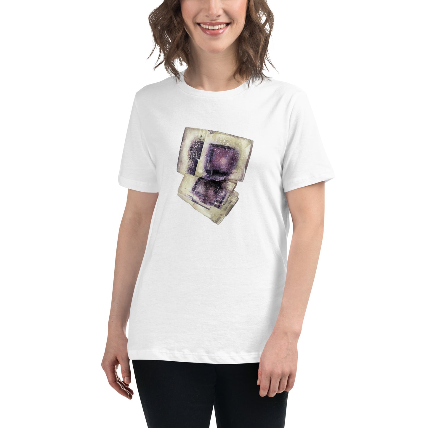 Ohio Fluorite Watercolor Women's Relaxed T-Shirt