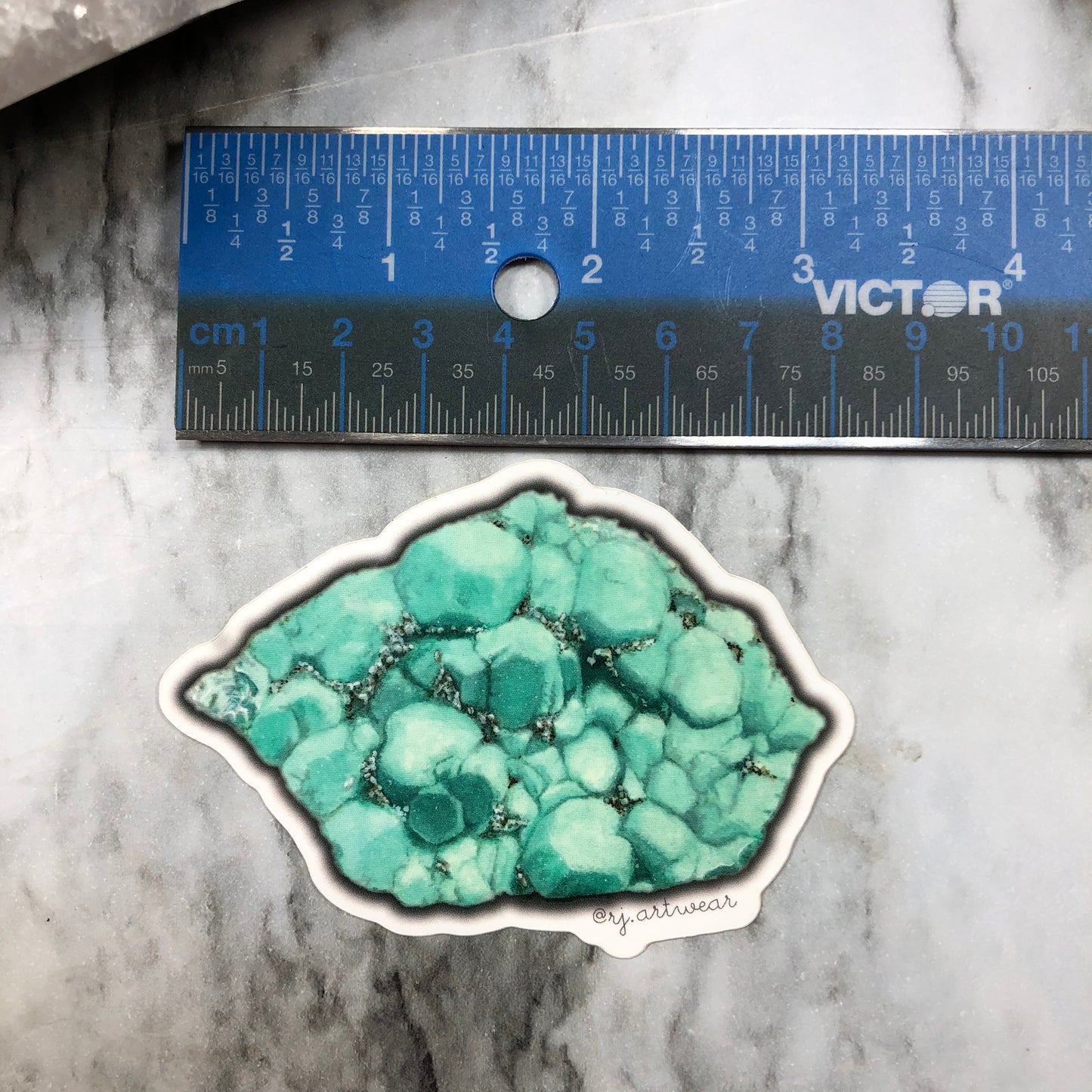 Utah Fluorite Vinyl Sticker or Magnet - Large