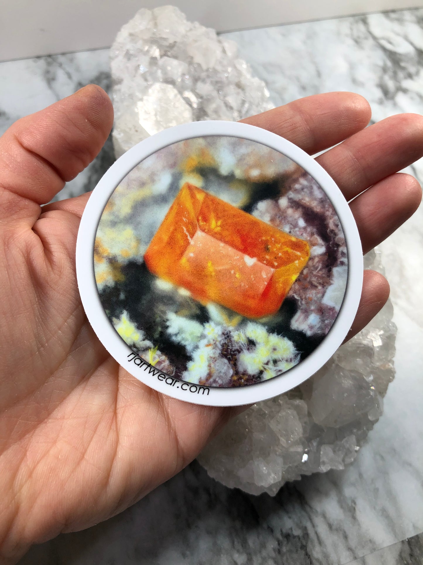 Micro AZ Wulfenite Sticker