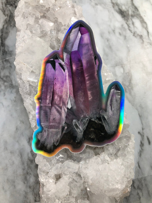 Holographic Veracruz Amethyst Sticker