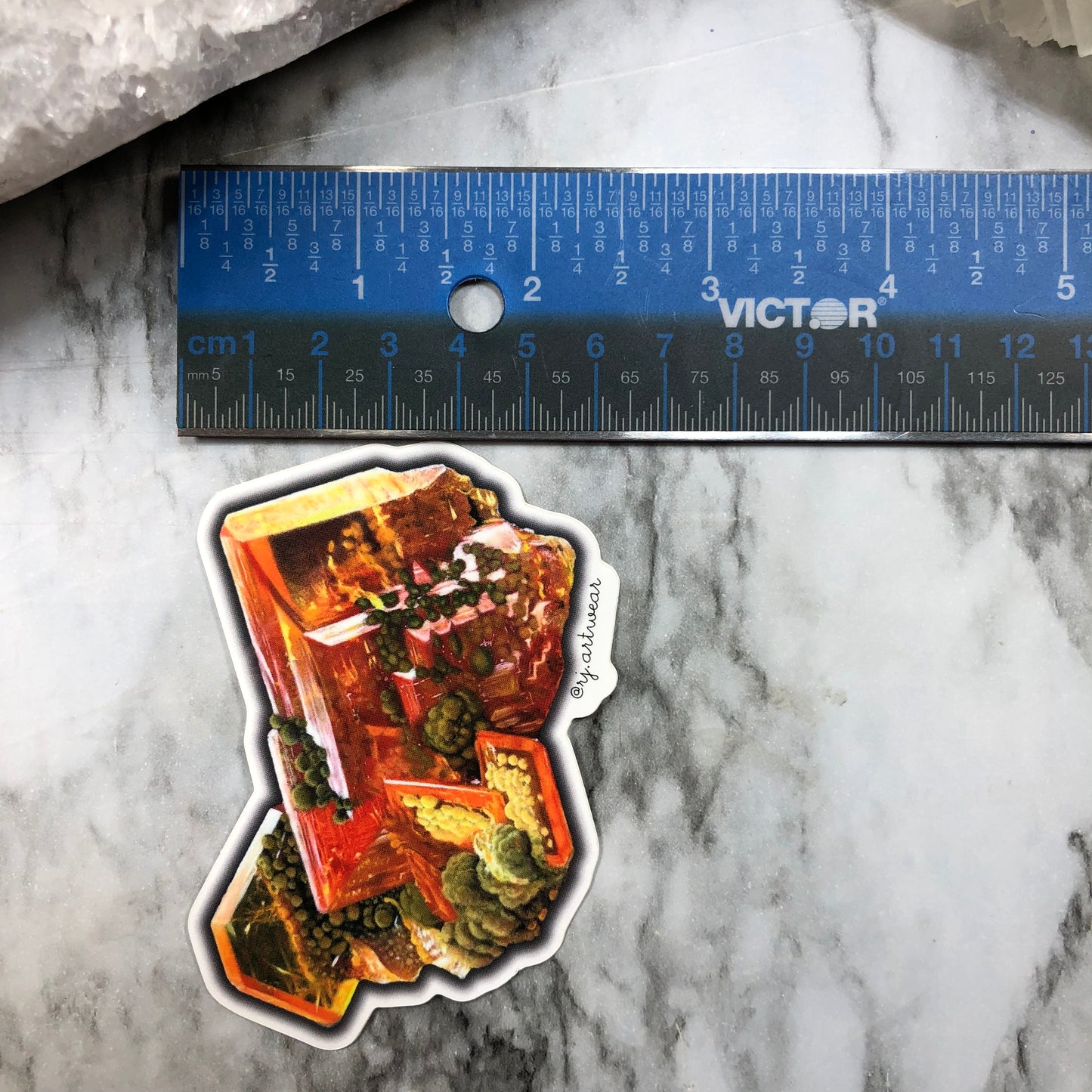 San Carlo Mine Mexico Wulfenite Sticker