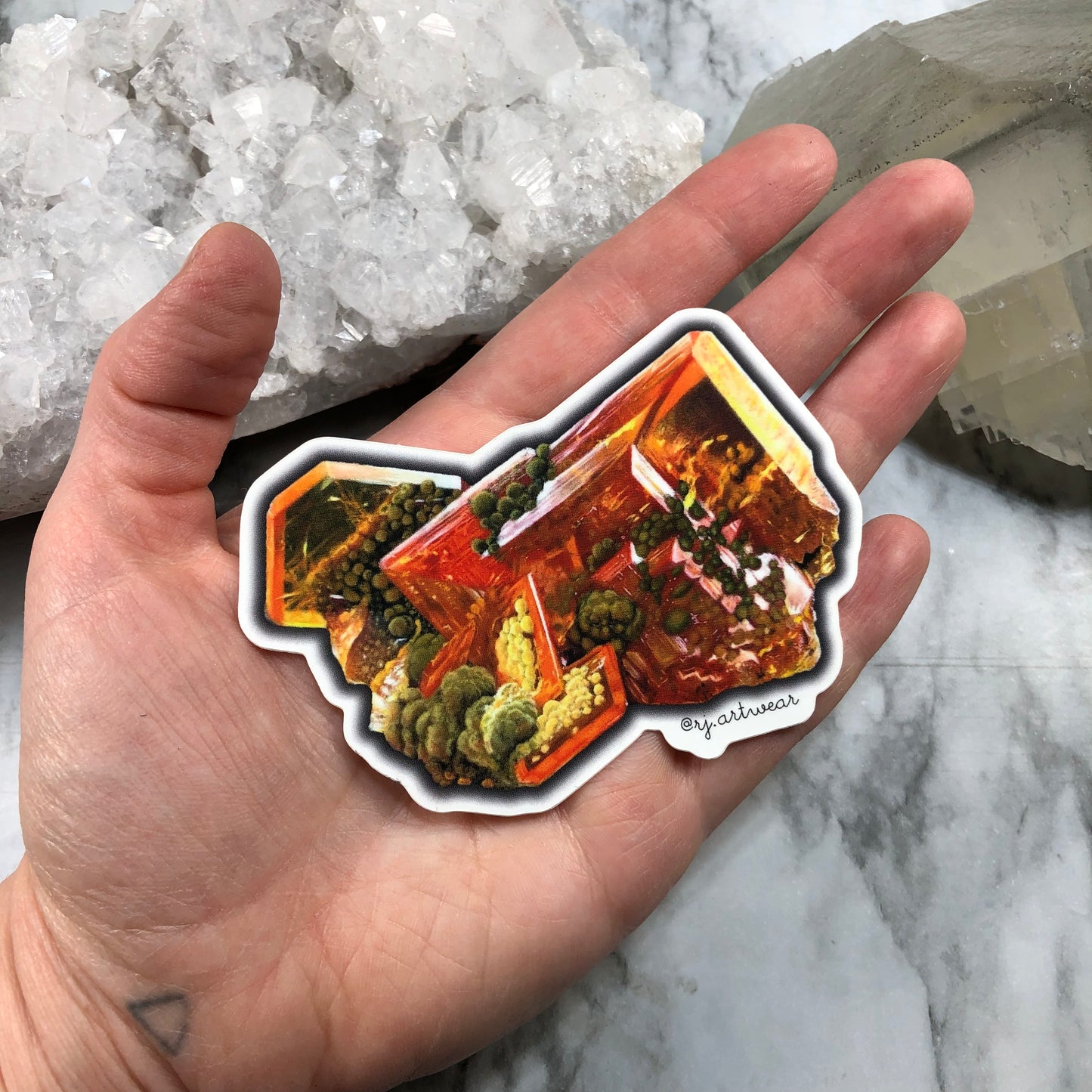 San Carlo Mine Mexico Wulfenite Sticker