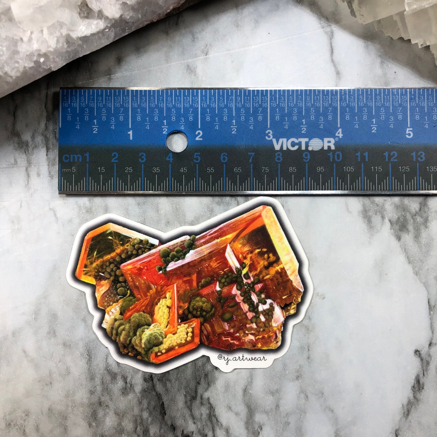 San Carlo Mine Mexico Wulfenite Sticker