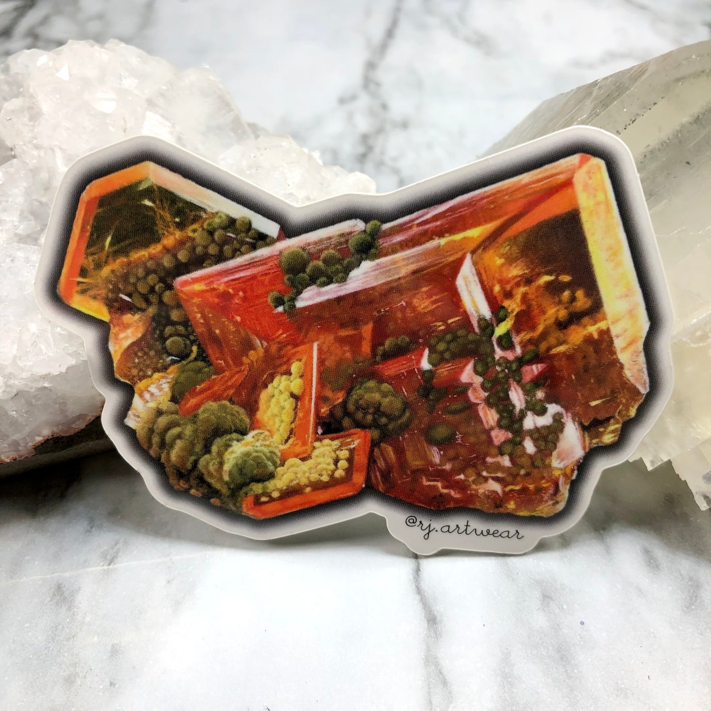 San Carlo Mine Mexico Wulfenite Sticker